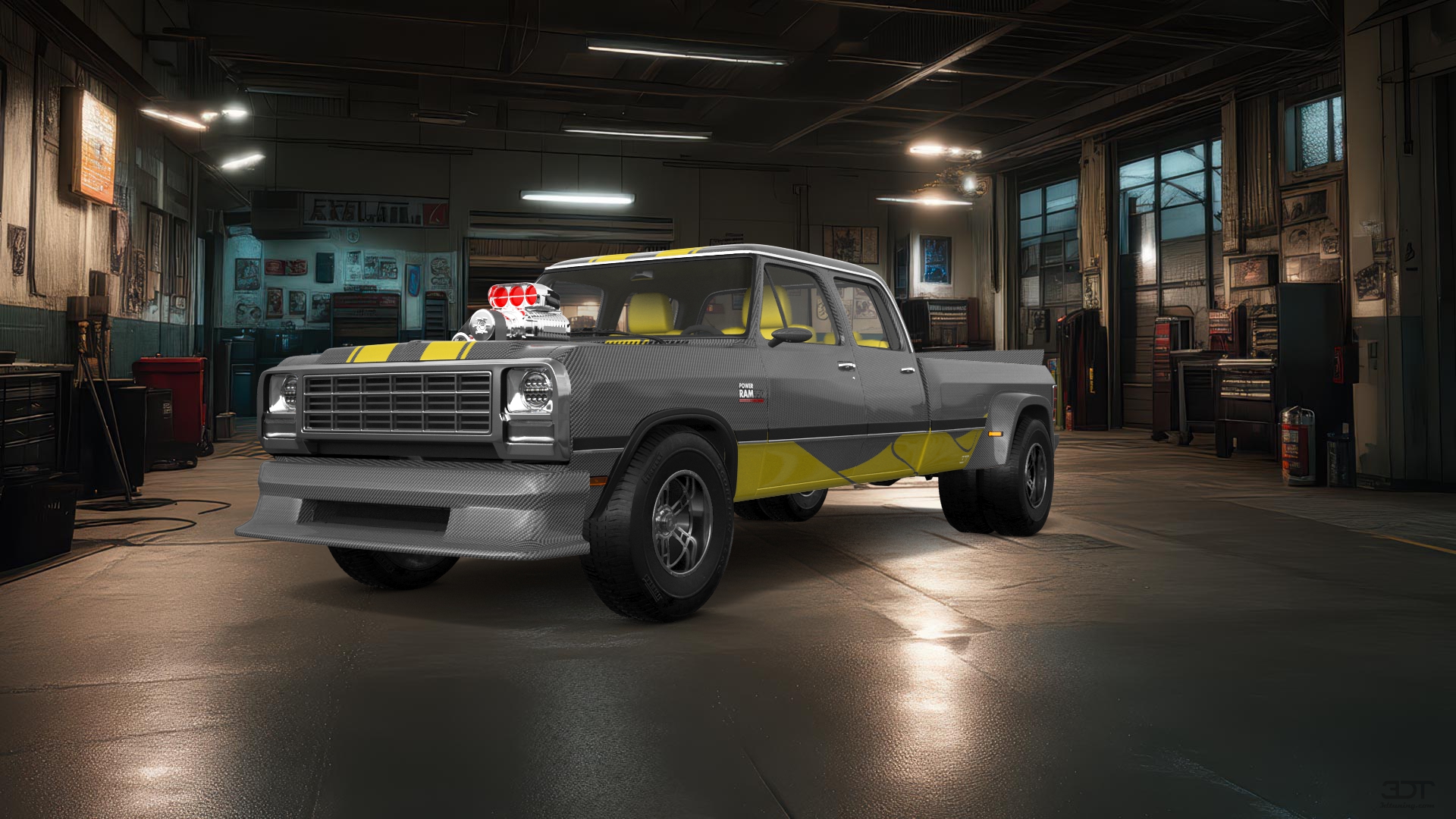 Dodge Ram 350 4 Door pickup truck 1991 tuning