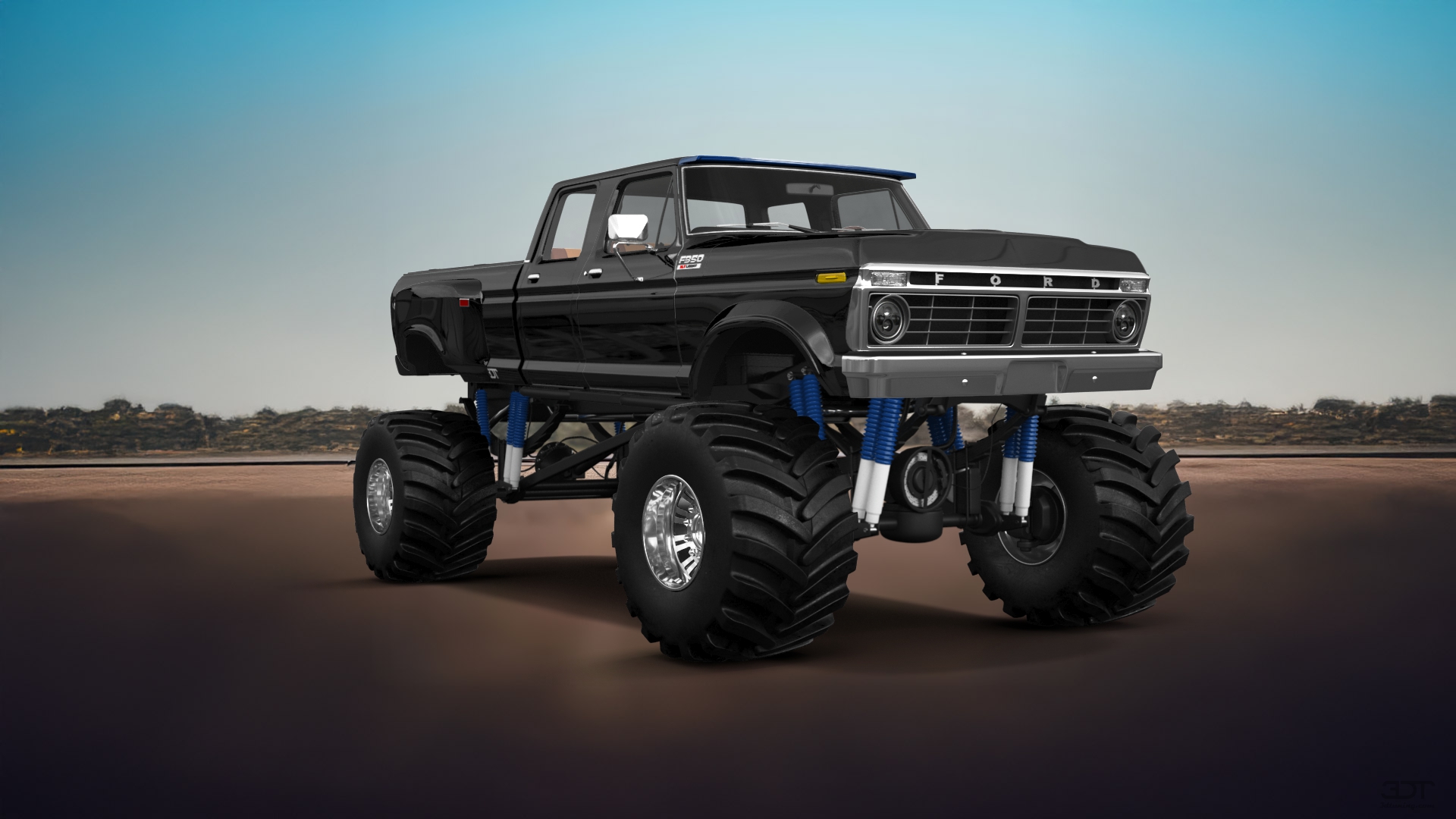 Ford F-350 Dually 4 Door pickup truck 1973