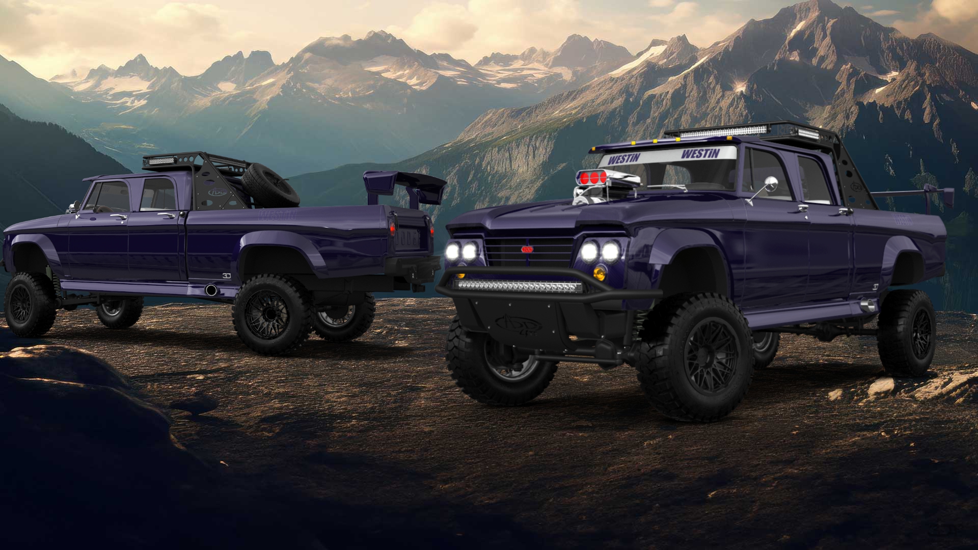 Dodge Power Wagon 4 Door pickup truck 1964 tuning