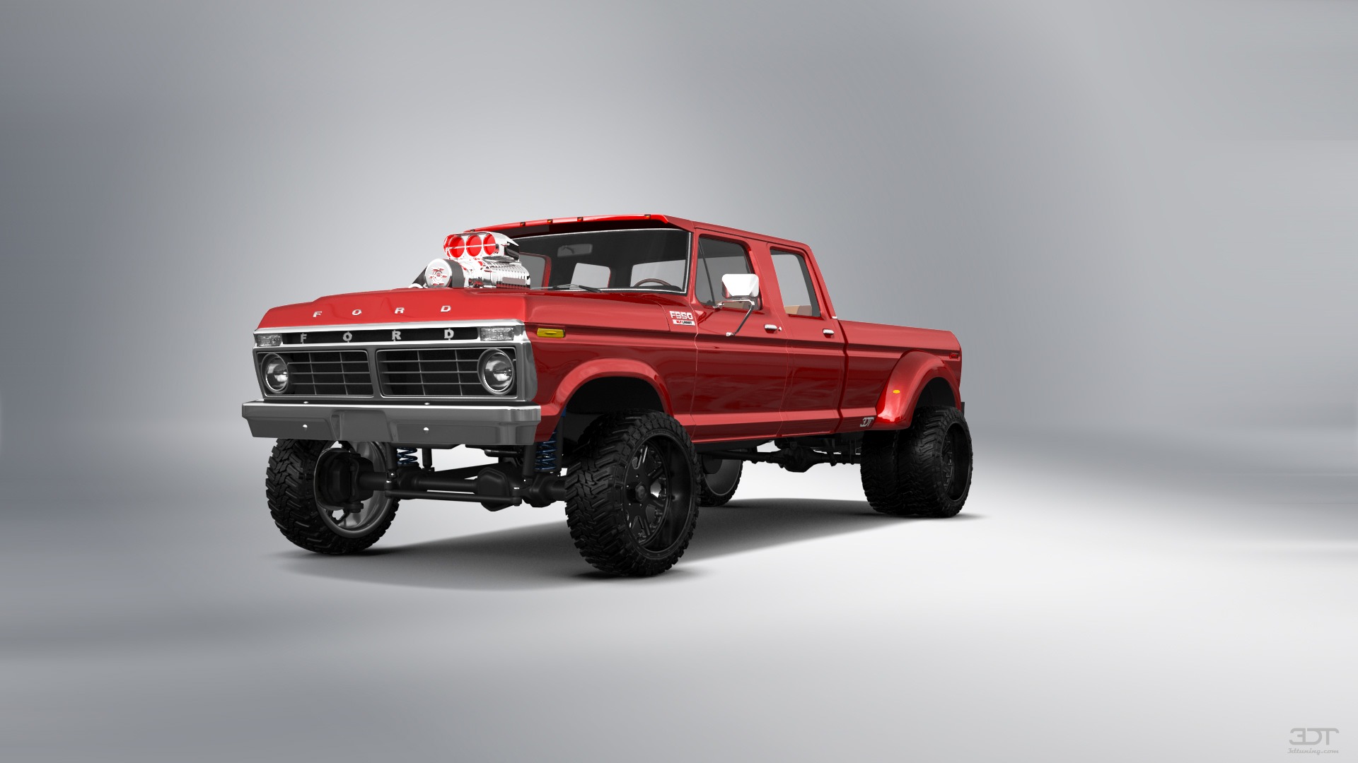 Ford F-350 Dually 4 Door pickup truck 1973 tuning