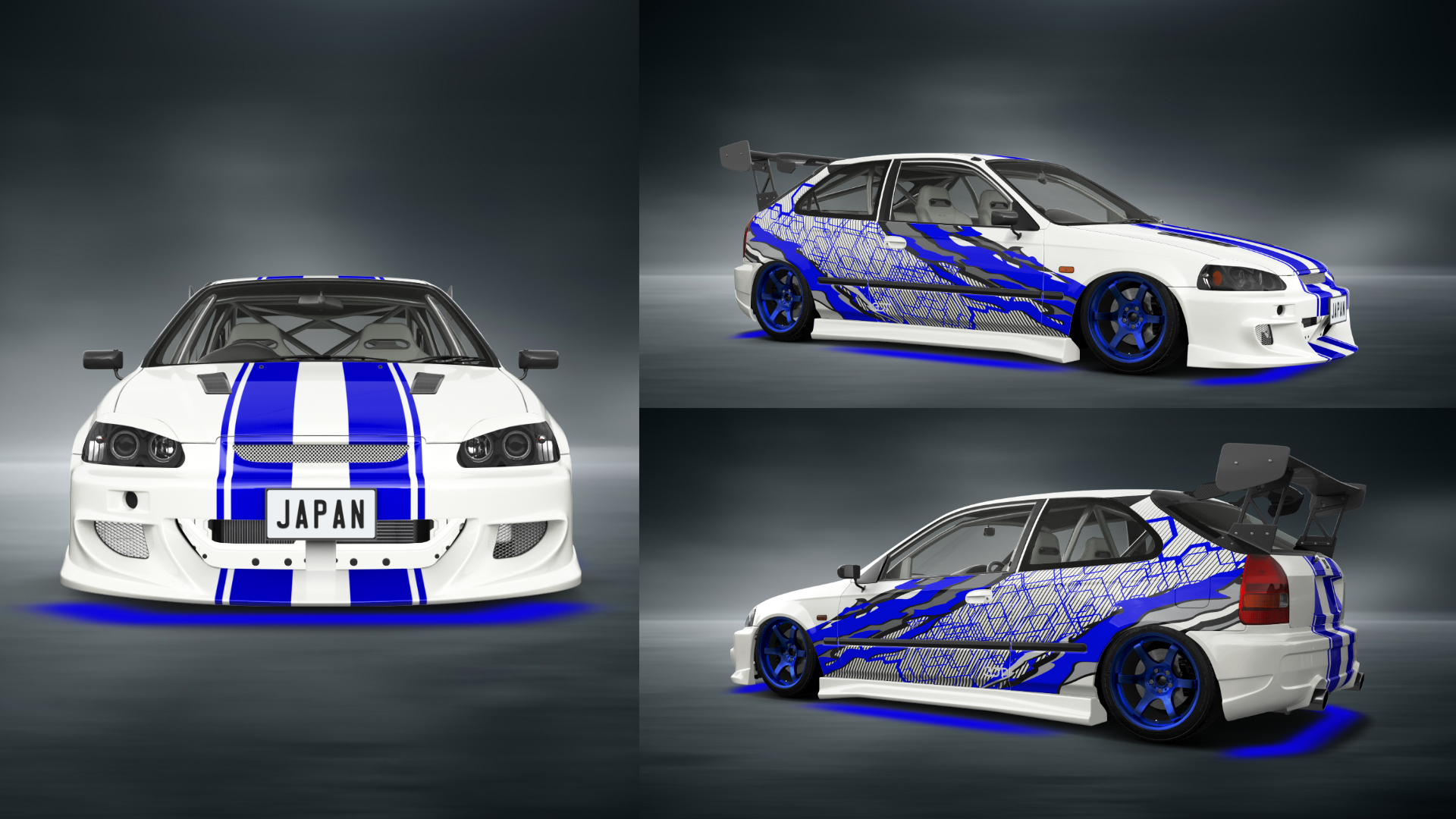 Honda Civic 3 Door Hatchback 1997 tuning