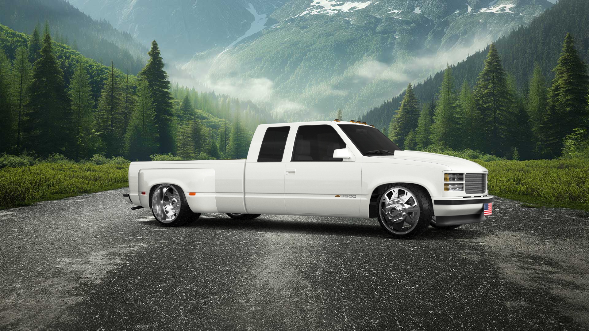Chevrolet K3500 Extended Cab Pickup Truck 1988