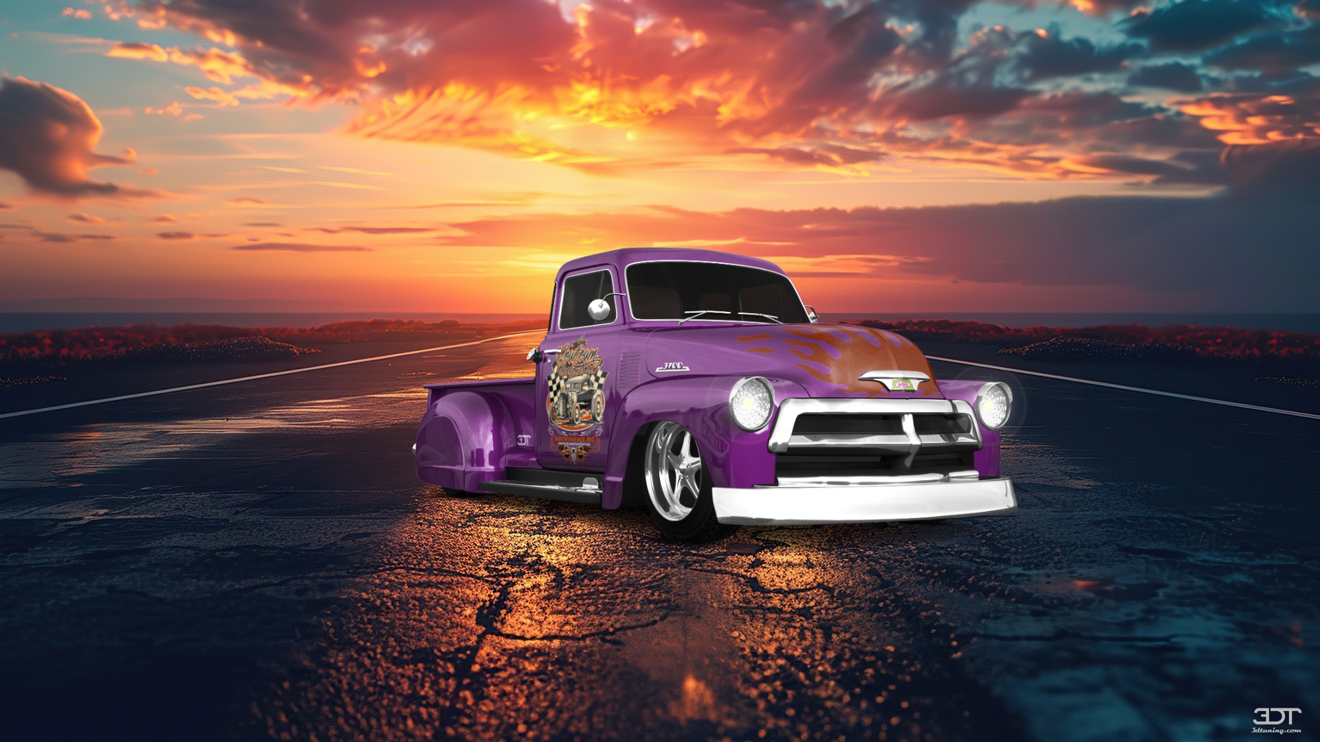Chevrolet 3100 2 Door pickup truck 1954 tuning