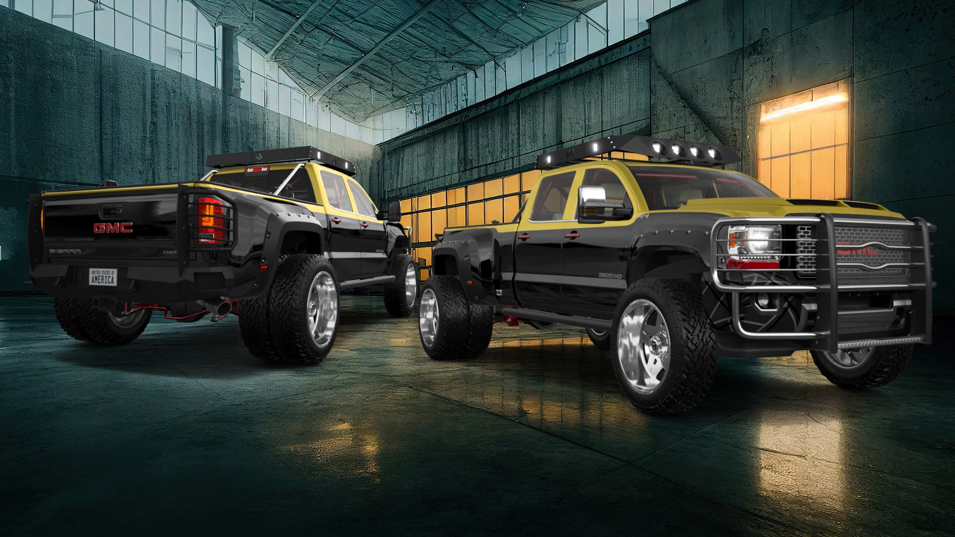 GMC Sierra 3500 HD Crew Cab 4 Door pickup truck 2015 tuning