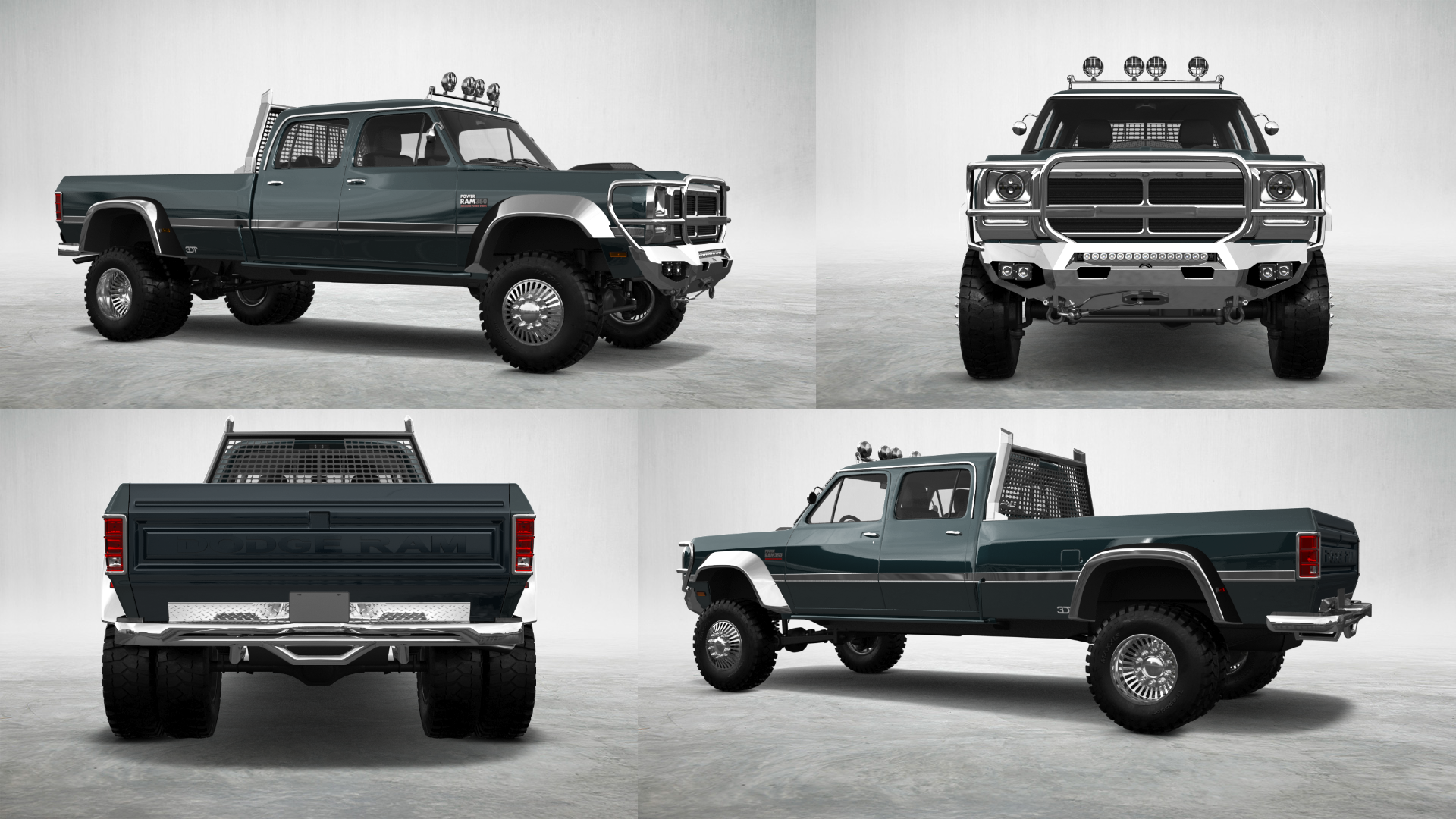 Dodge Ram 350 4 Door pickup truck 1991