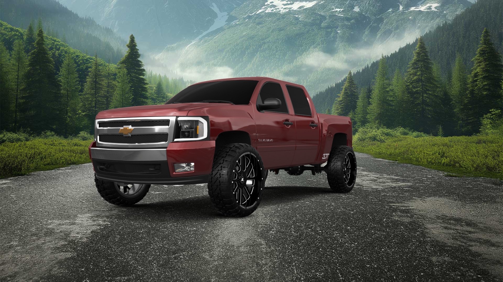 Chevrolet Silverado 1500 Crew Cab 4 Door pickup truck 2007 tuning