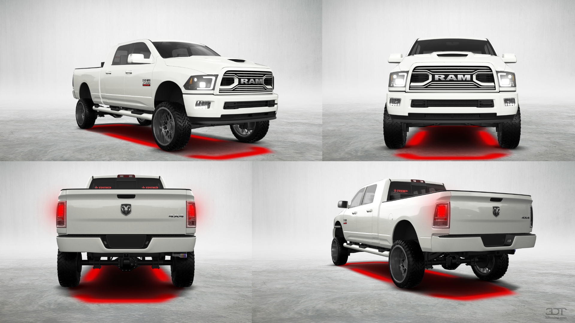 Dodge Ram 2500 Mega Cab 6.4 ft box 4 Door pickup truck 2010 tuning