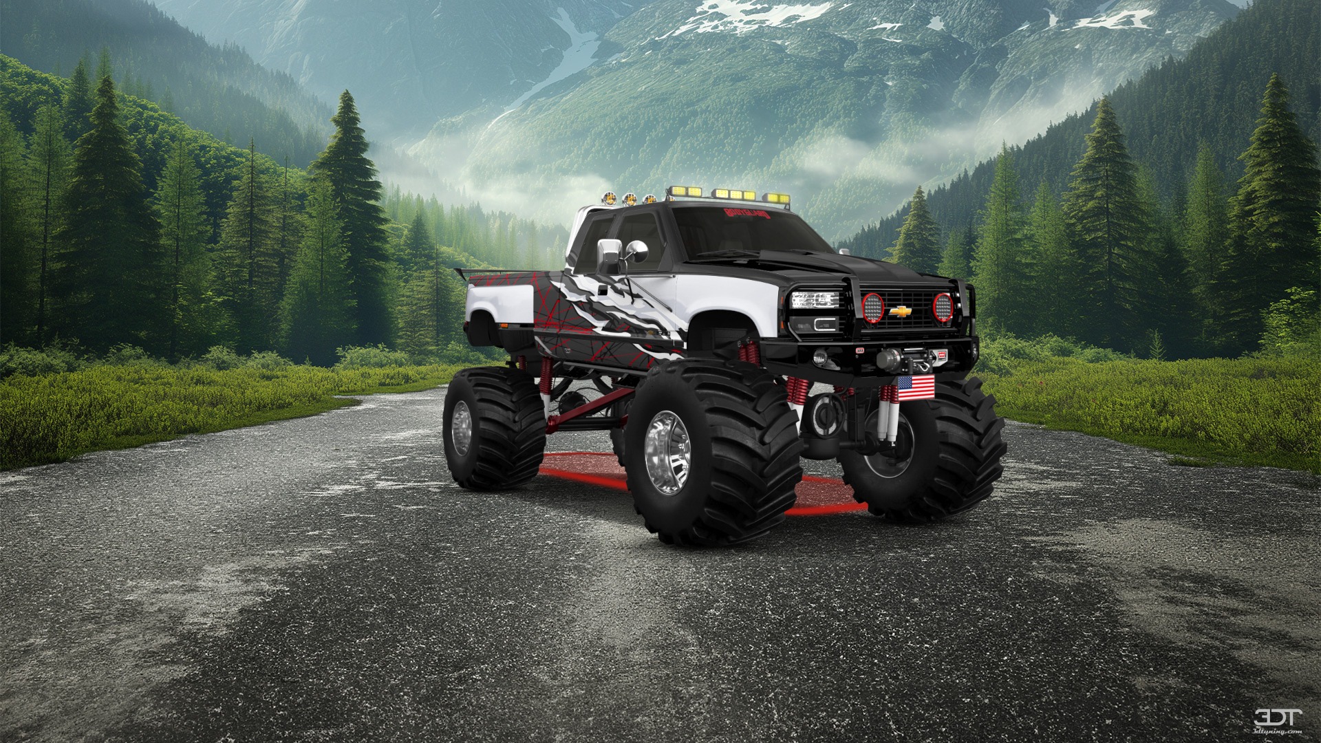 Chevrolet K3500 Extended Cab Pickup Truck 1988 tuning