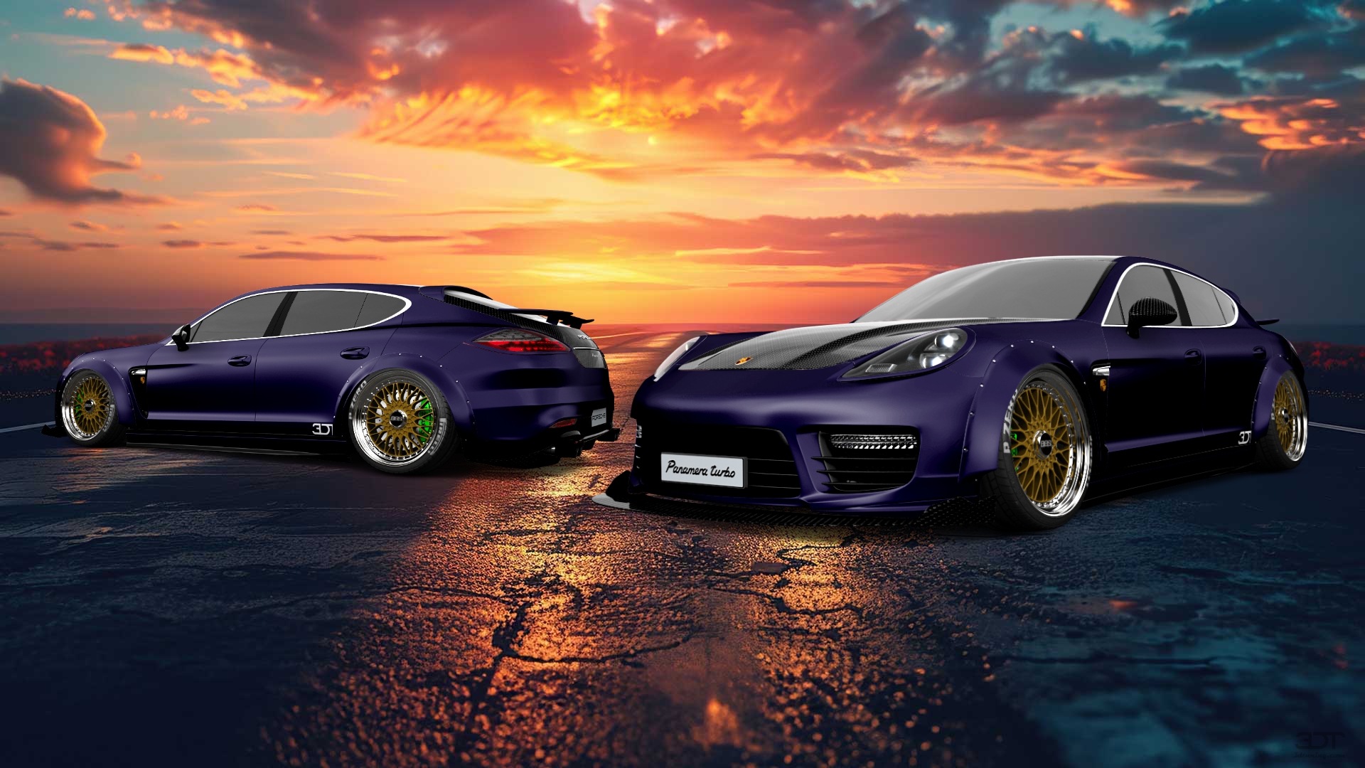 Porsche Panamera 4 door fastback saloon 2011 tuning