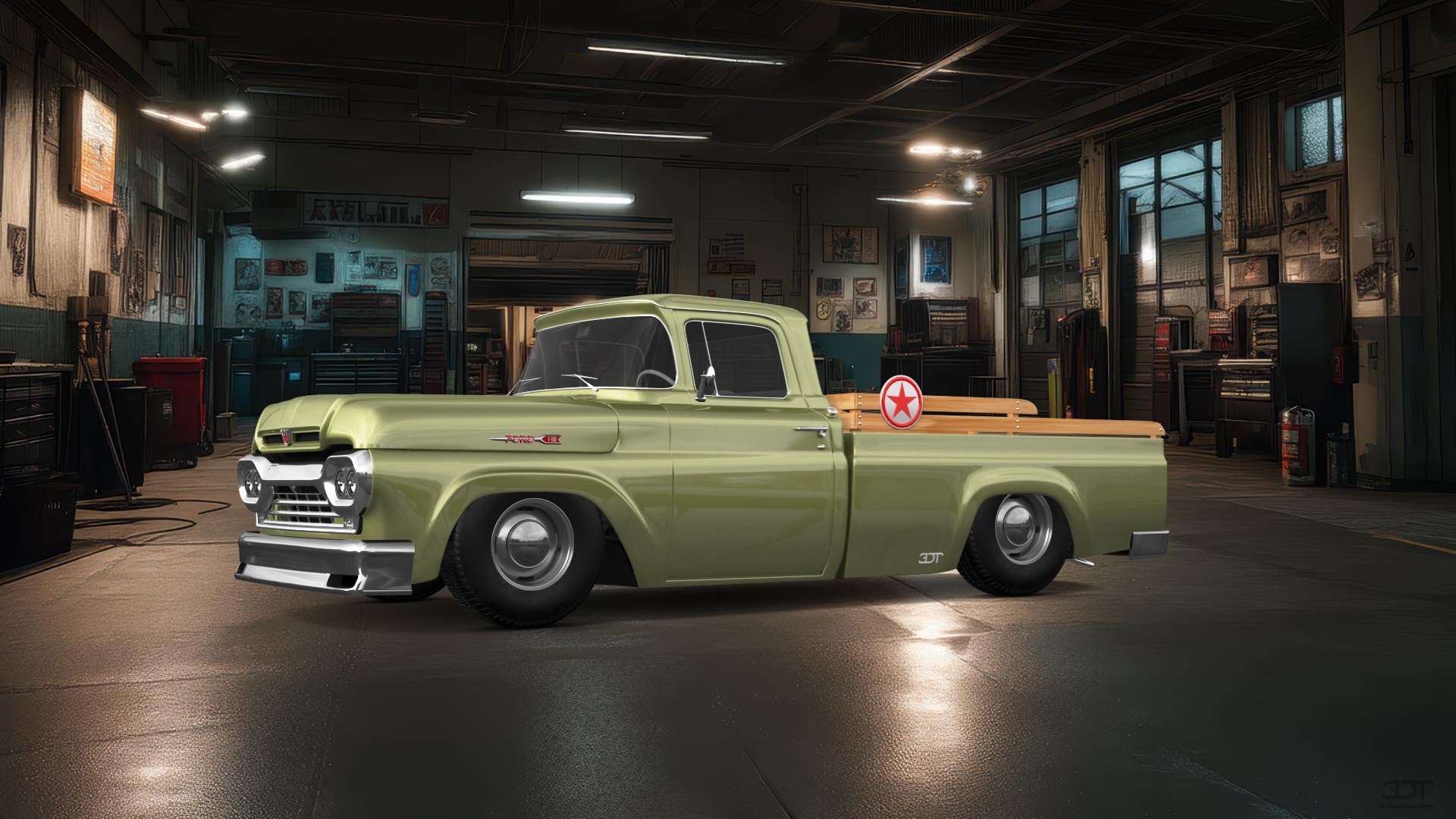 Ford F-100 2 Door pickup truck 1960 tuning