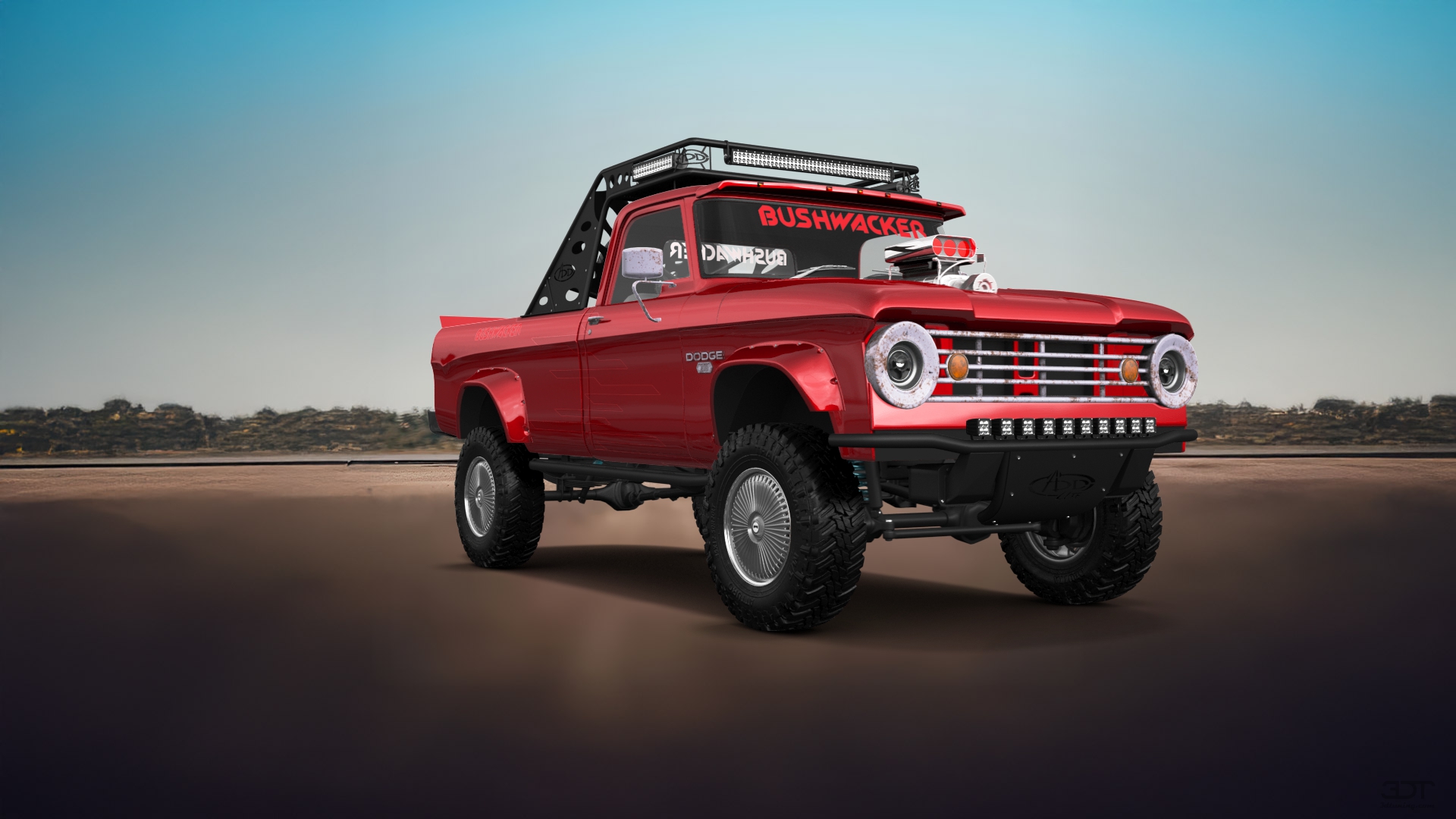 Dodge Power Wagon W200 2 Door pickup truck 1966 tuning