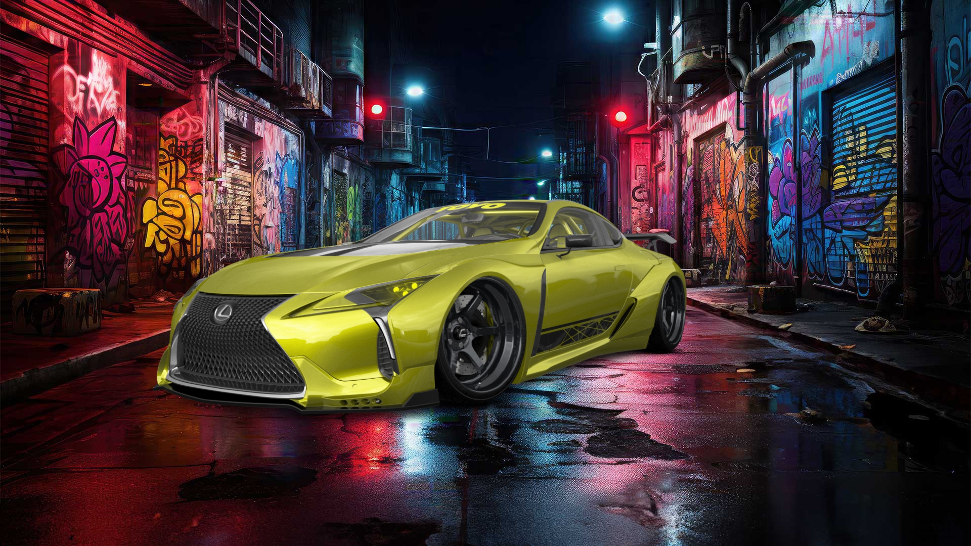 Lexus LC500 2 door fastback coupe 2017 tuning