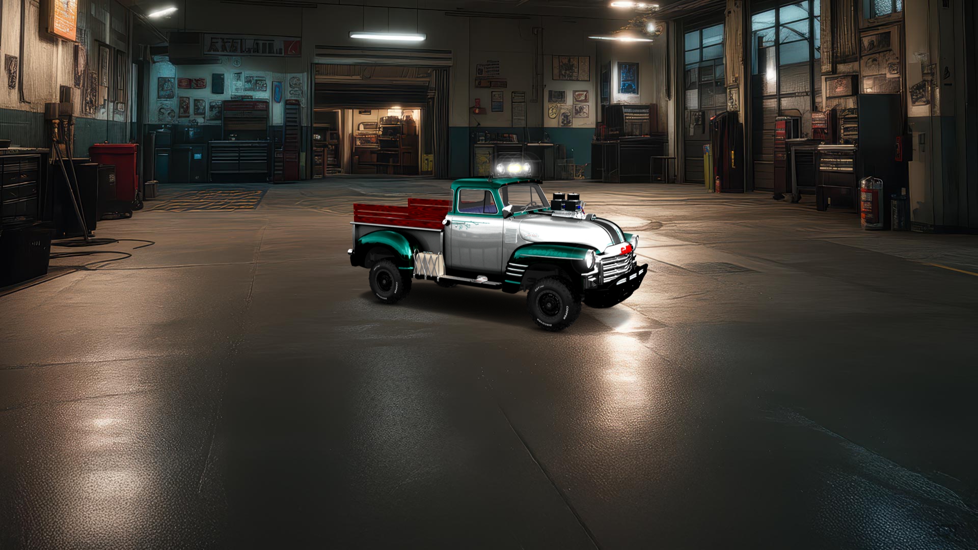 GMC 100 Stepside 2 Door pickup truck 1954 tuning
