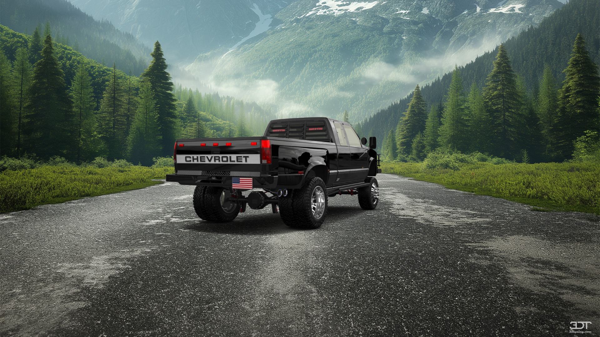 Chevrolet K3500 Extended Cab Pickup Truck 1988