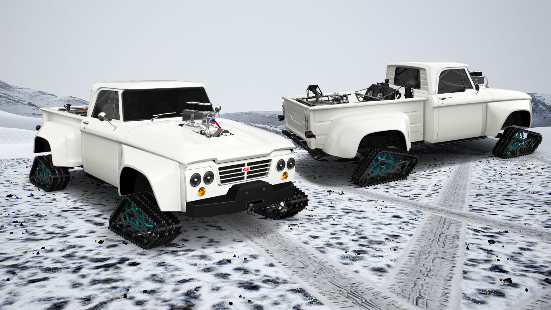 Dodge D-100 Stepside 2 Door pickup truck 1961