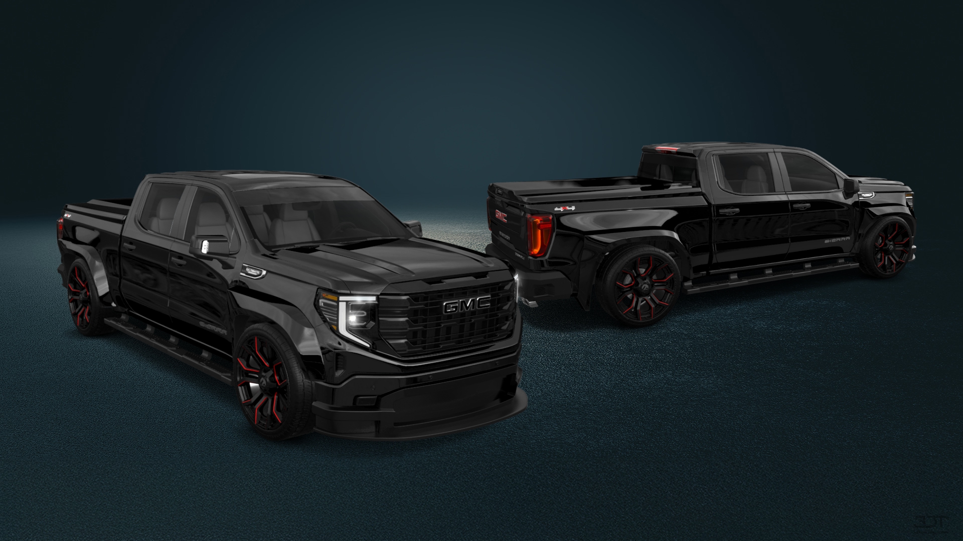 GMC Sierra 1500 Crew Cab 5.8 ft box 4 Door pickup truck 2023 tuning