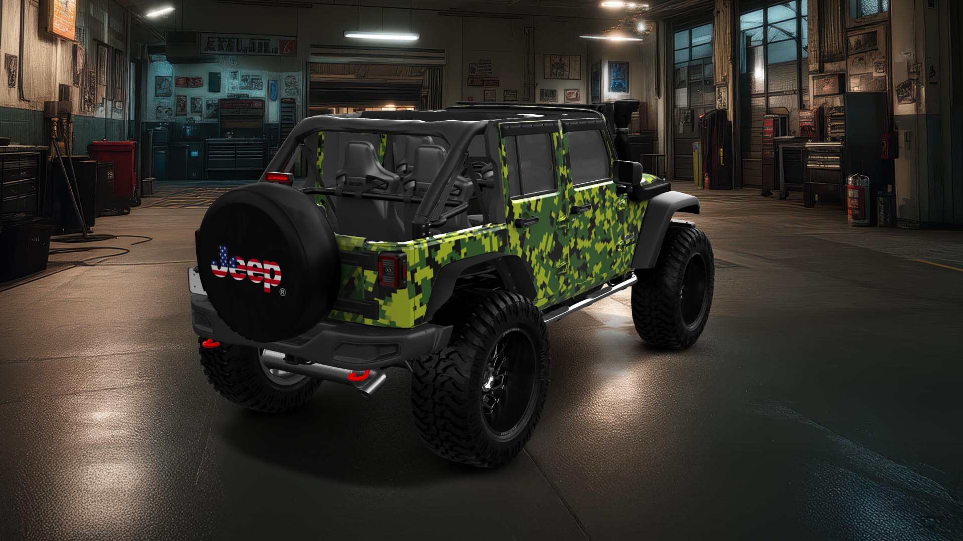 Jeep Wrangler Unlimited JK Rubicon Recon 4 Door SUV 2017 tuning