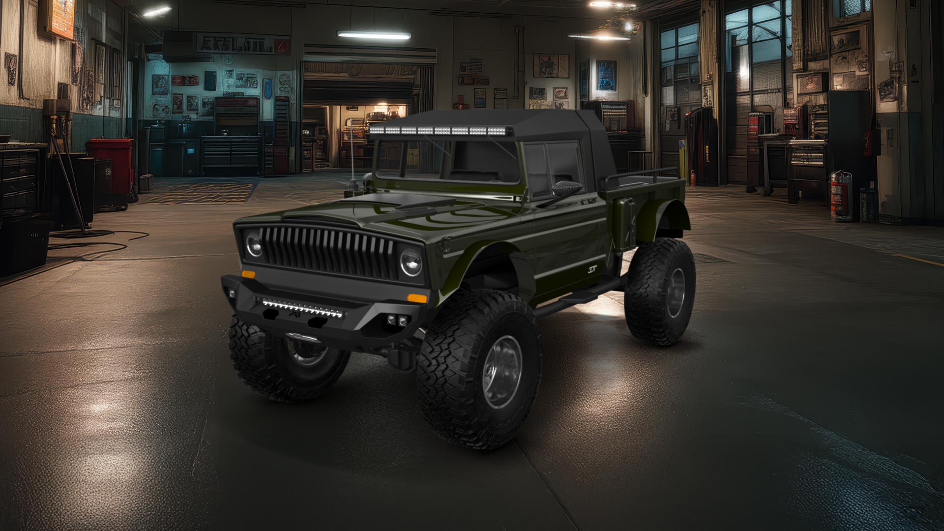 Jeep Kaiser M715 2 Door pickup truck 1968 tuning