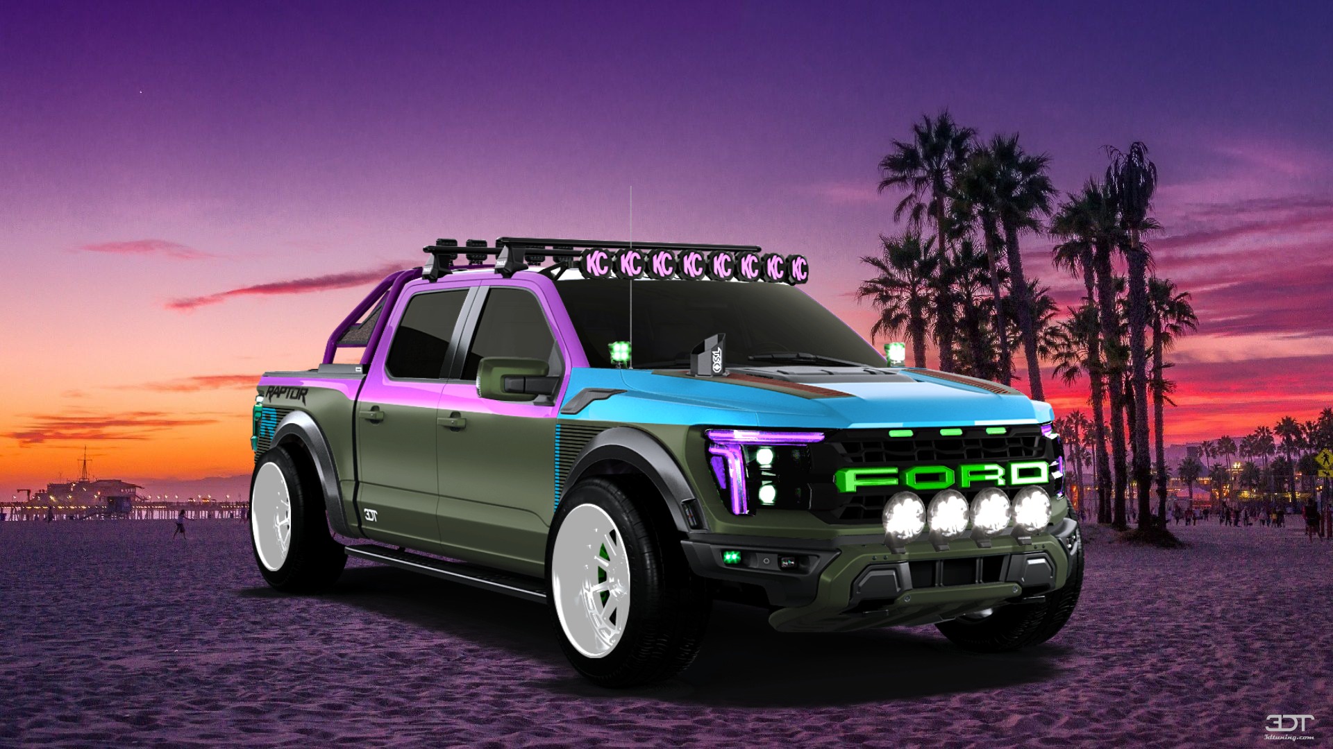 Ford F-150 Raptor 4 Door pickup truck 2024 tuning
