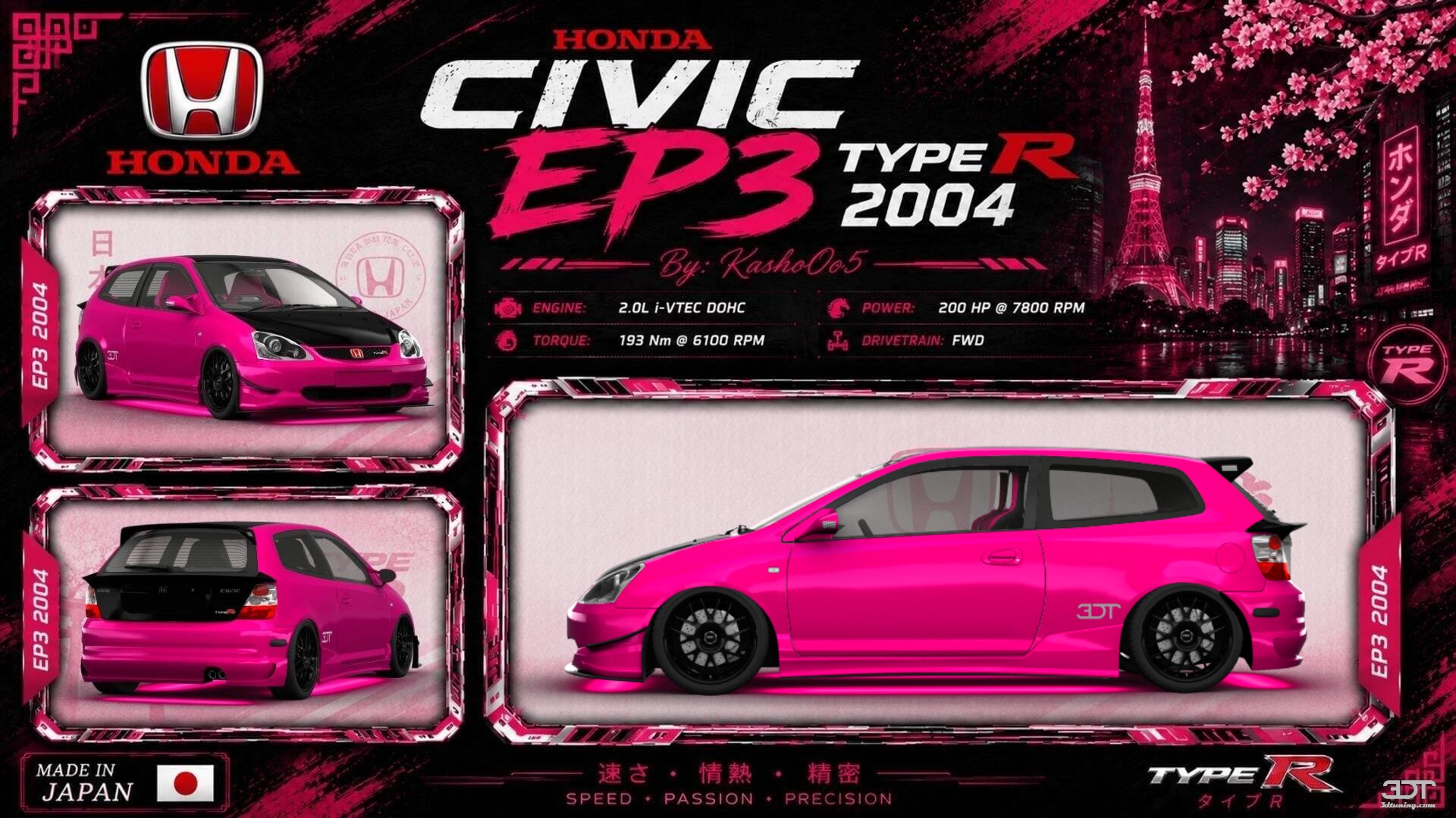 Honda Civic Type-R 3 Door Hatchback 2004