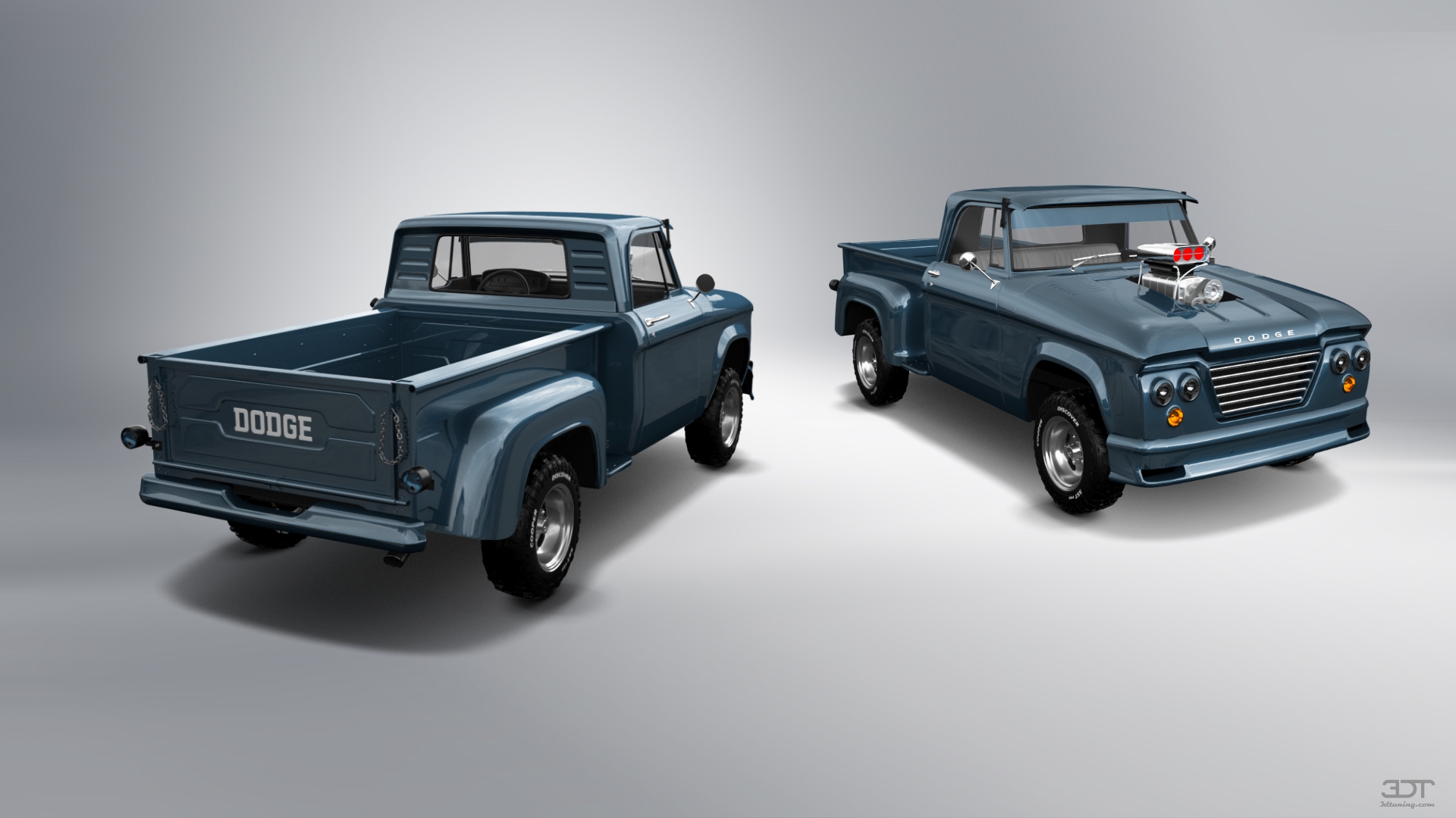 Dodge D-100 Stepside 2 Door pickup truck 1961 tuning