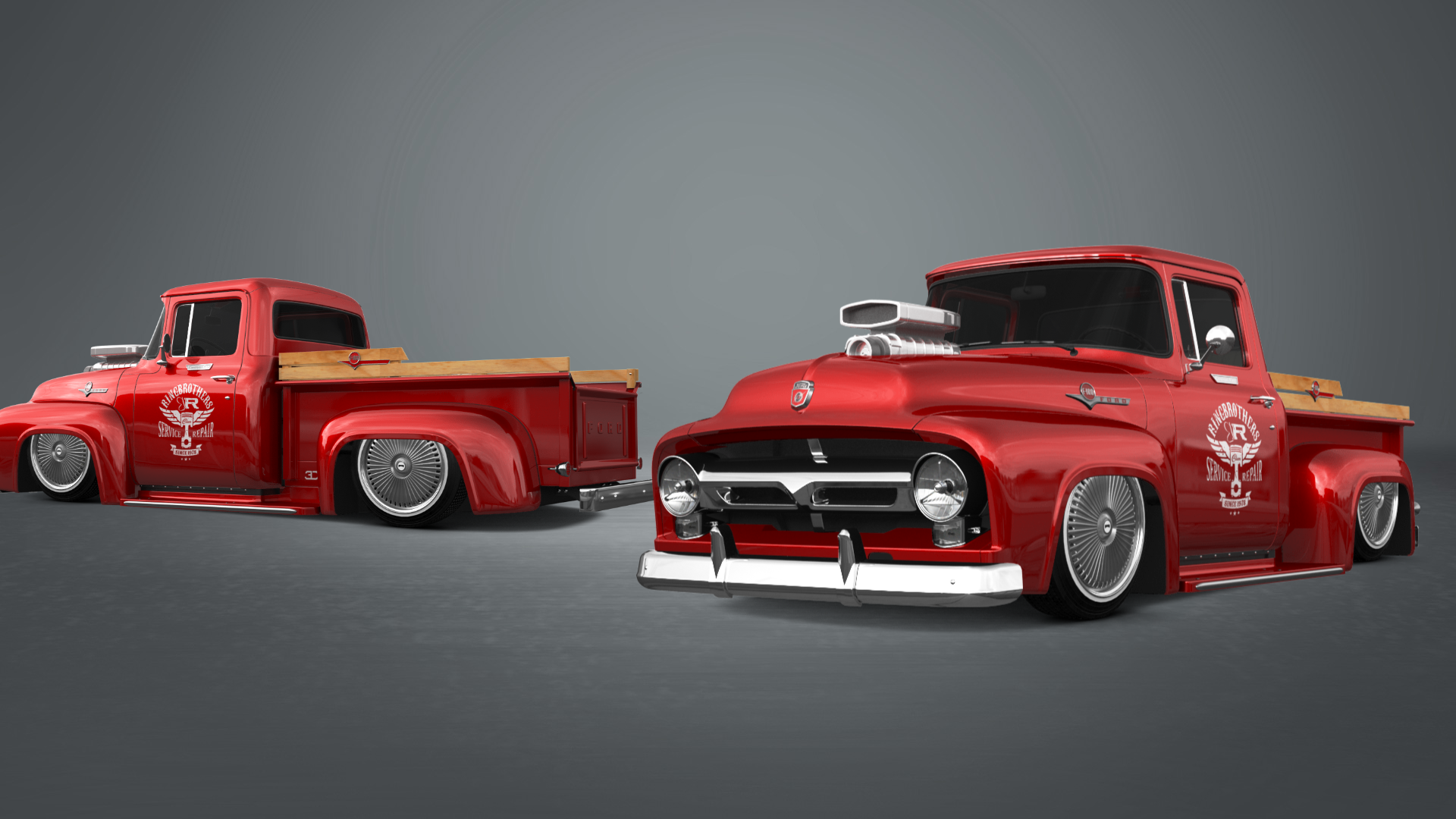 Ford F-100 2 Door truck 1956