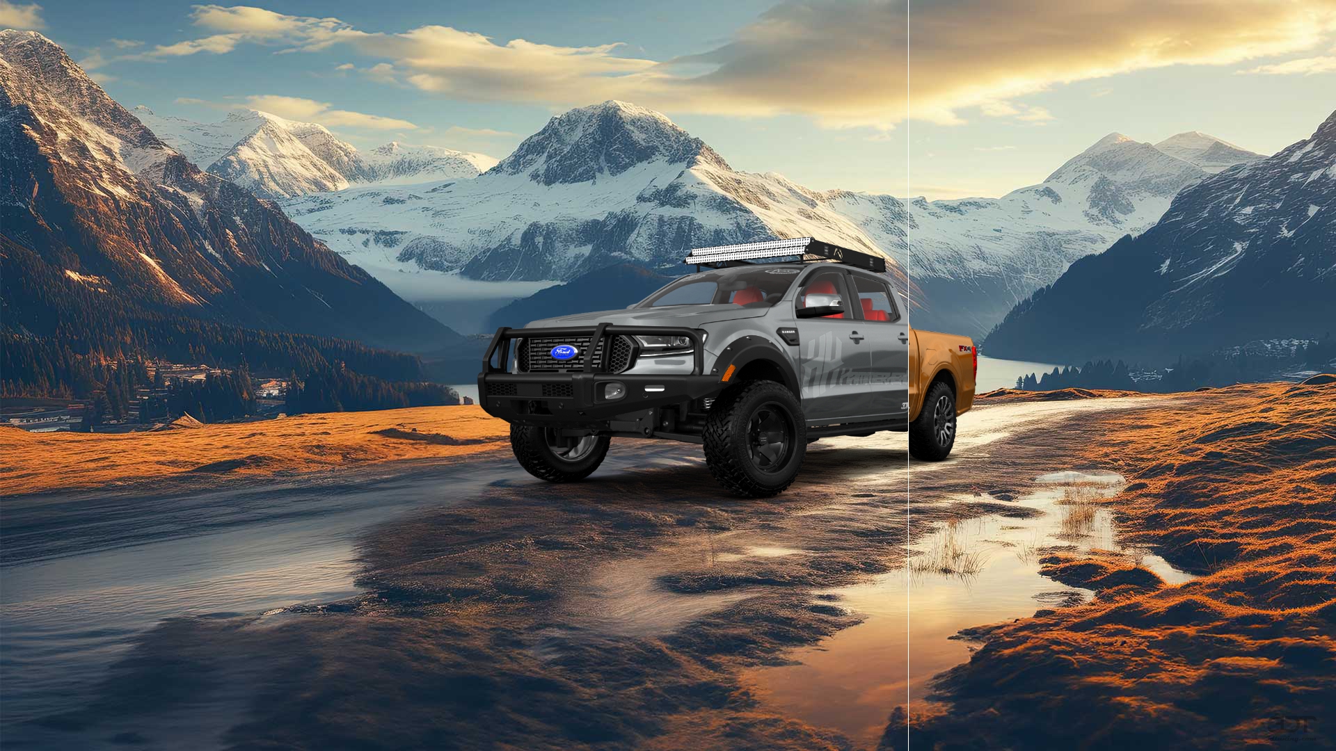Ford Ranger 4 Door pickup truck 2019 tuning