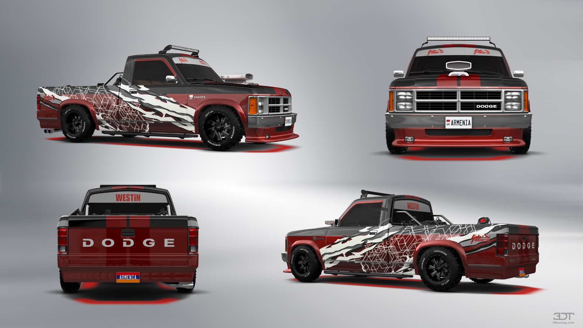 Dodge Dakota Regular Cab 2 Door pickup truck 1987 tuning