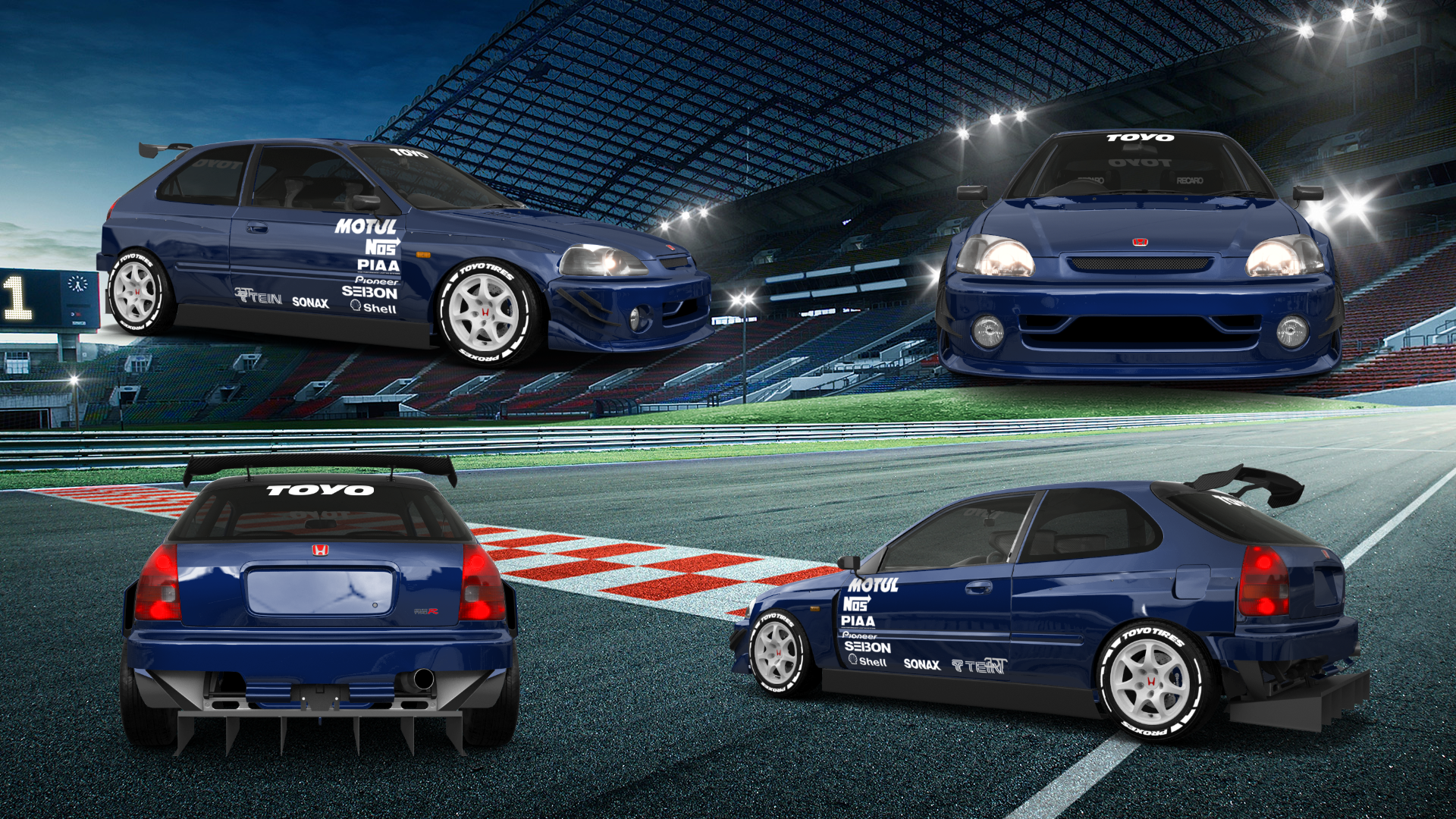 Honda Civic 3 Door Hatchback 1997 tuning