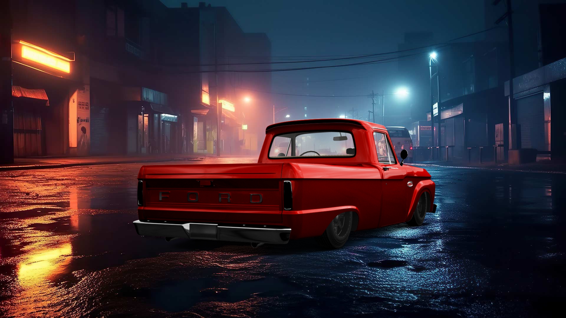 Ford F-100 Custom Cab 2 Door pickup truck 1966