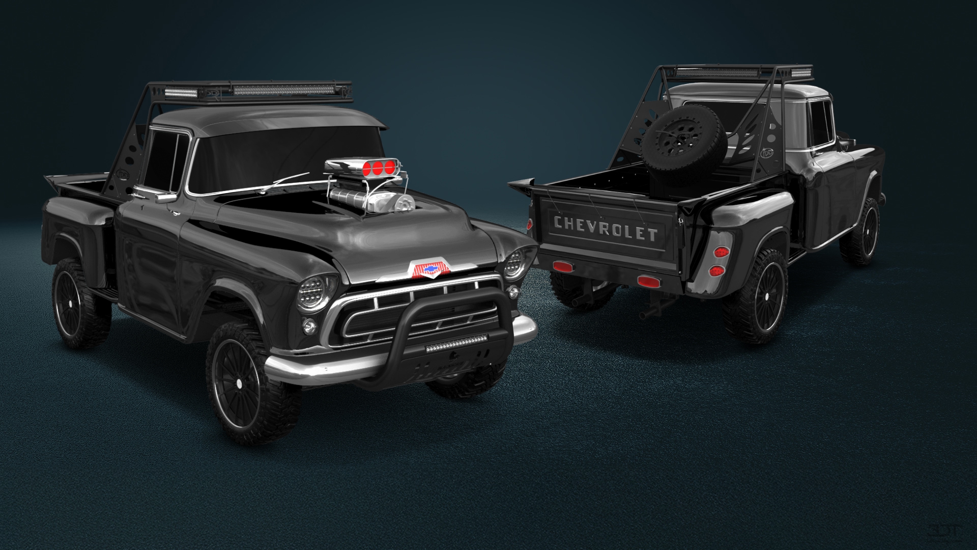 Chevrolet 3100 2 Door pickup truck 1955 tuning