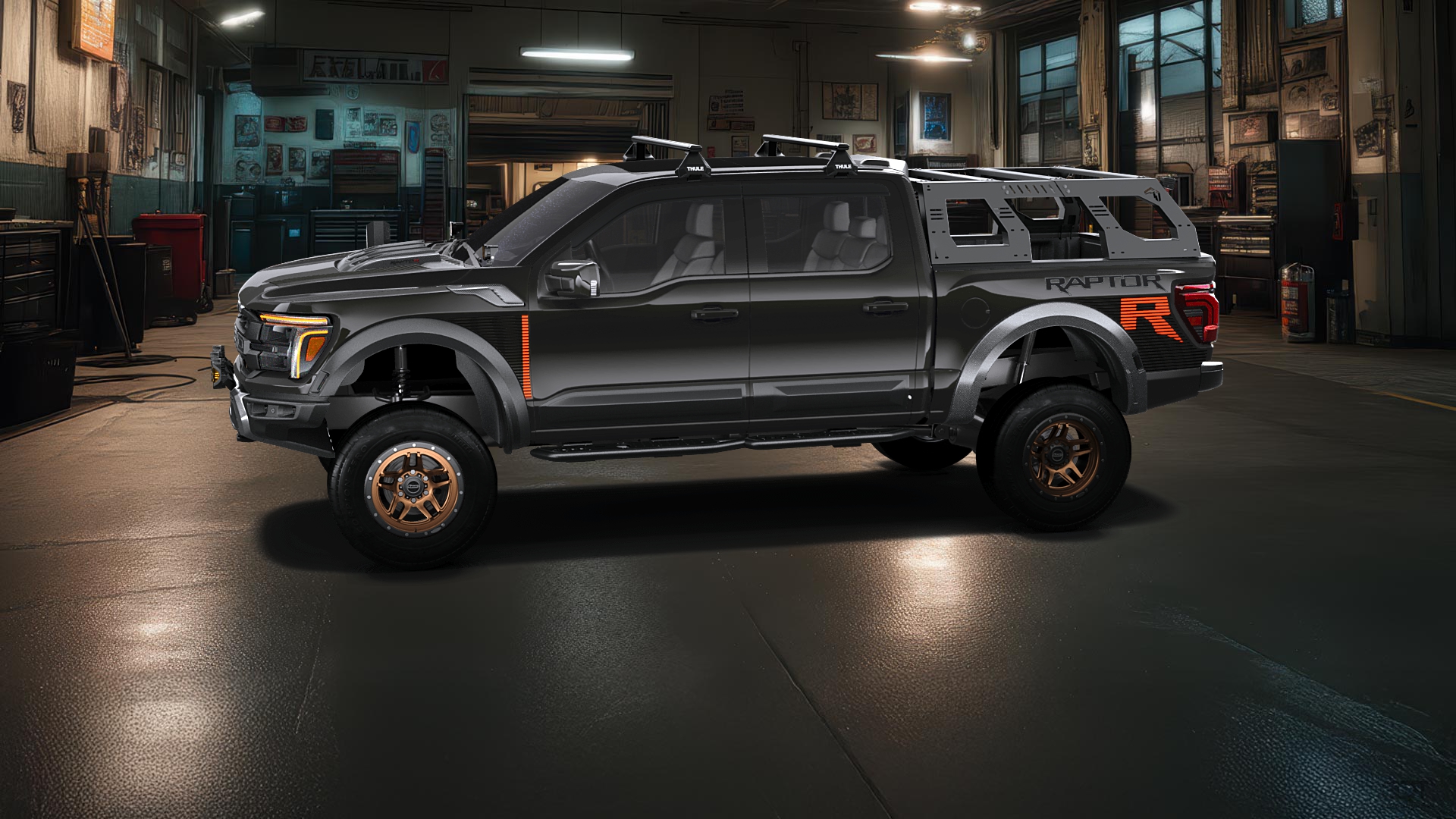 Ford F-150 Raptor 4 Door pickup truck 2024 tuning