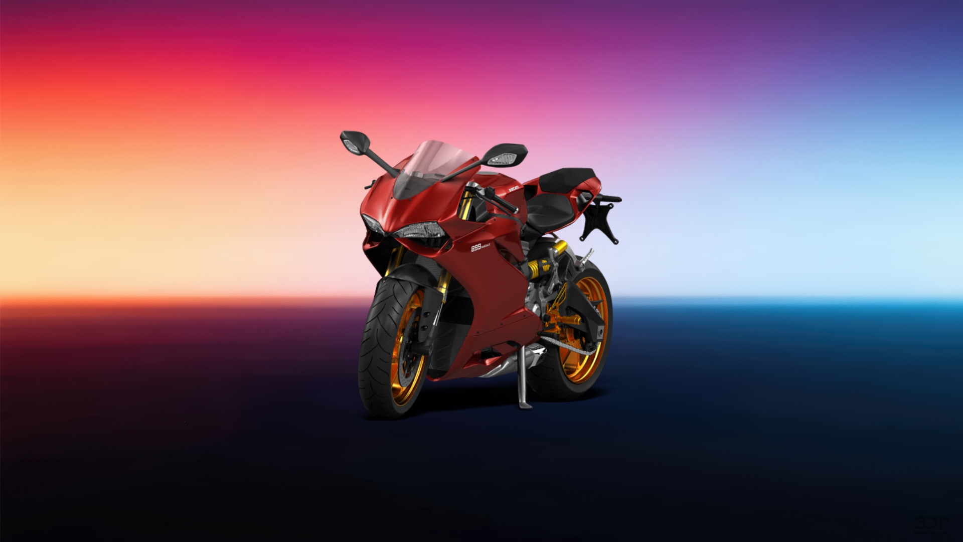 Ducati 899 Panigale Sport Bike 2015 tuning