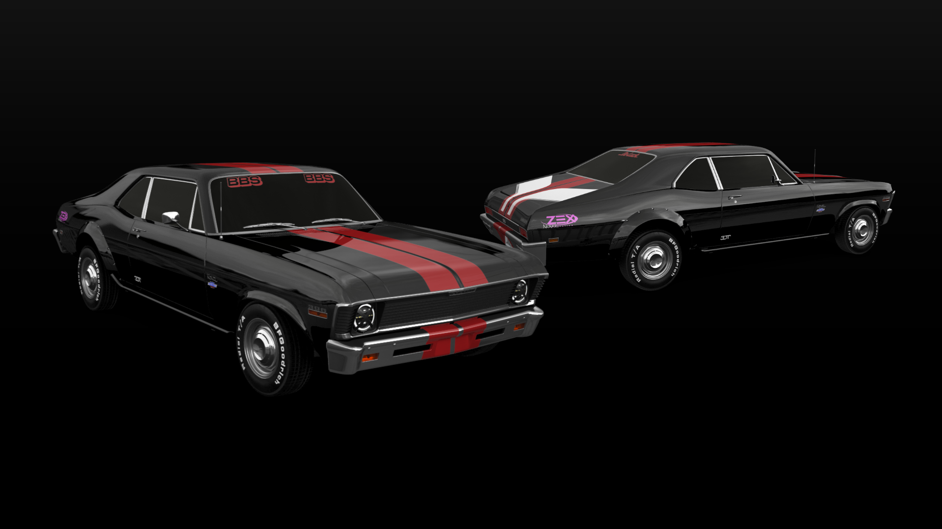 Tuning Chevrolet Chevy II Nova 2 Door Coupe 1968