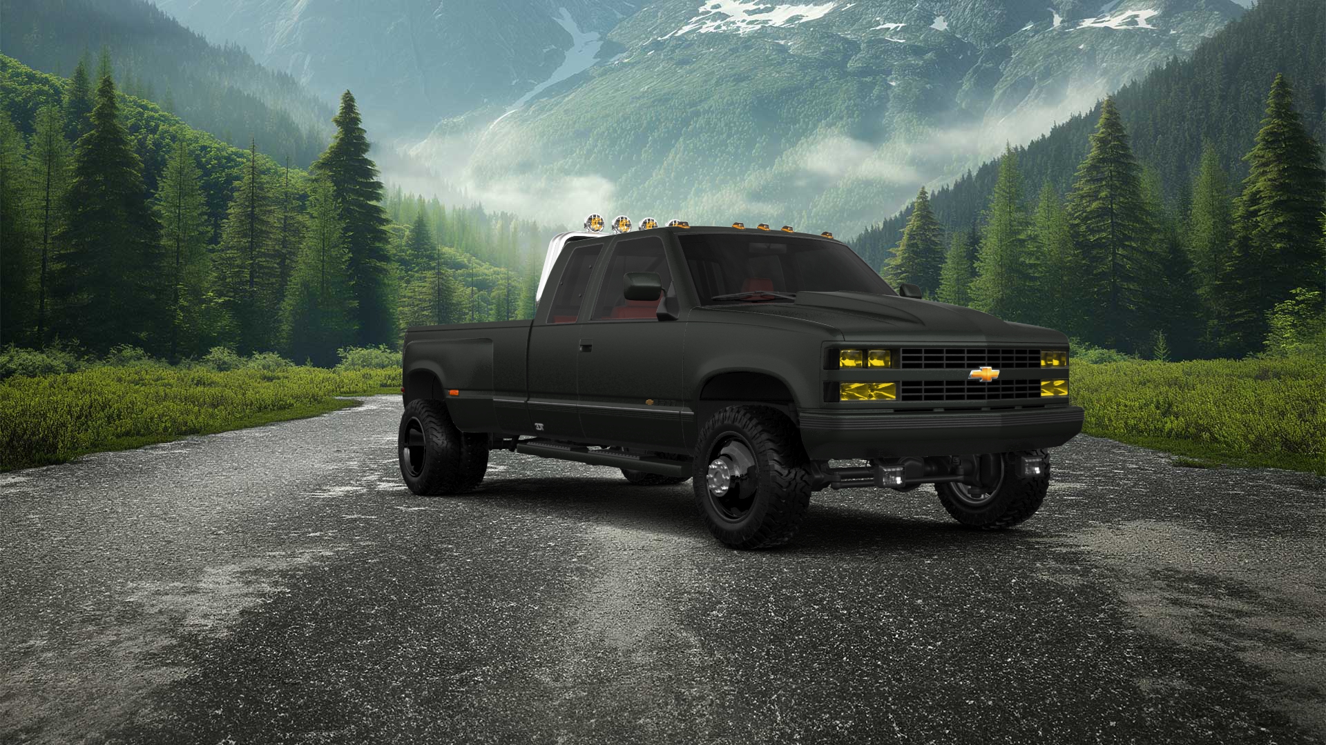 Chevrolet K3500 Extended Cab Pickup Truck 1988