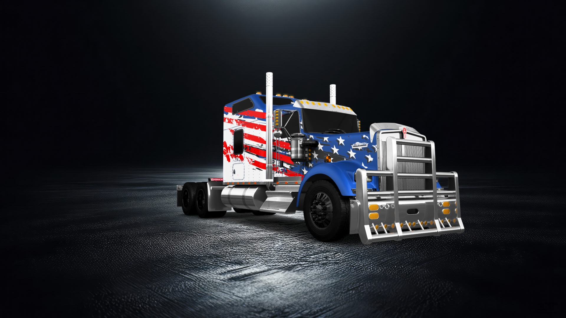Kenworth W900 Sleeper Cab Truck 2015 tuning