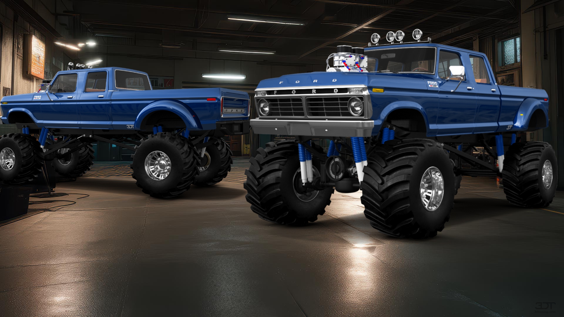 Ford F-350 Dually 4 Door pickup truck 1973 tuning