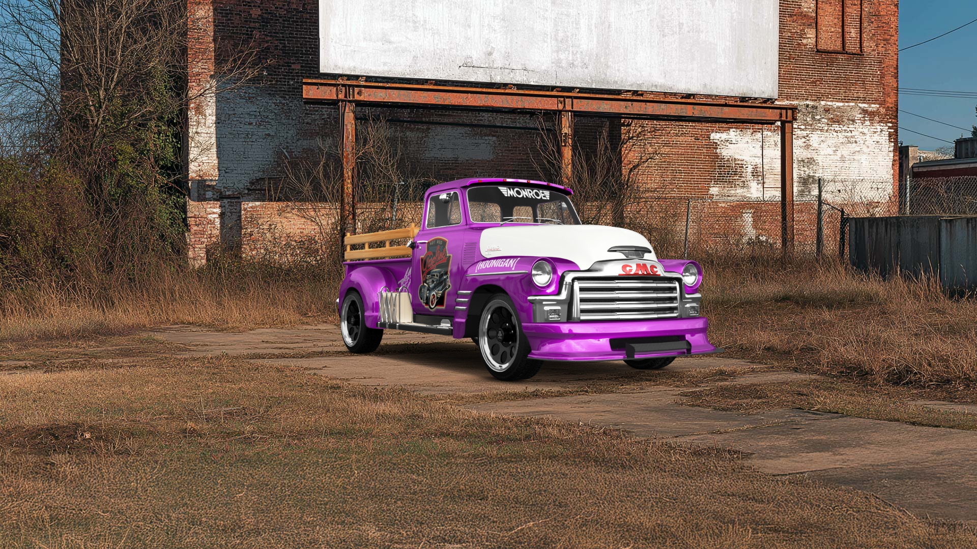 GMC 100 Stepside 2 Door pickup truck 1954 tuning