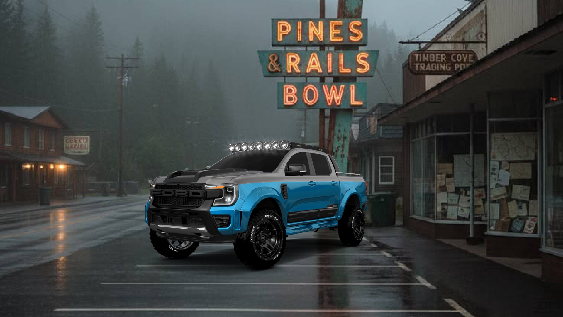 Ford Ranger 4 Door pickup truck 2022 tuning