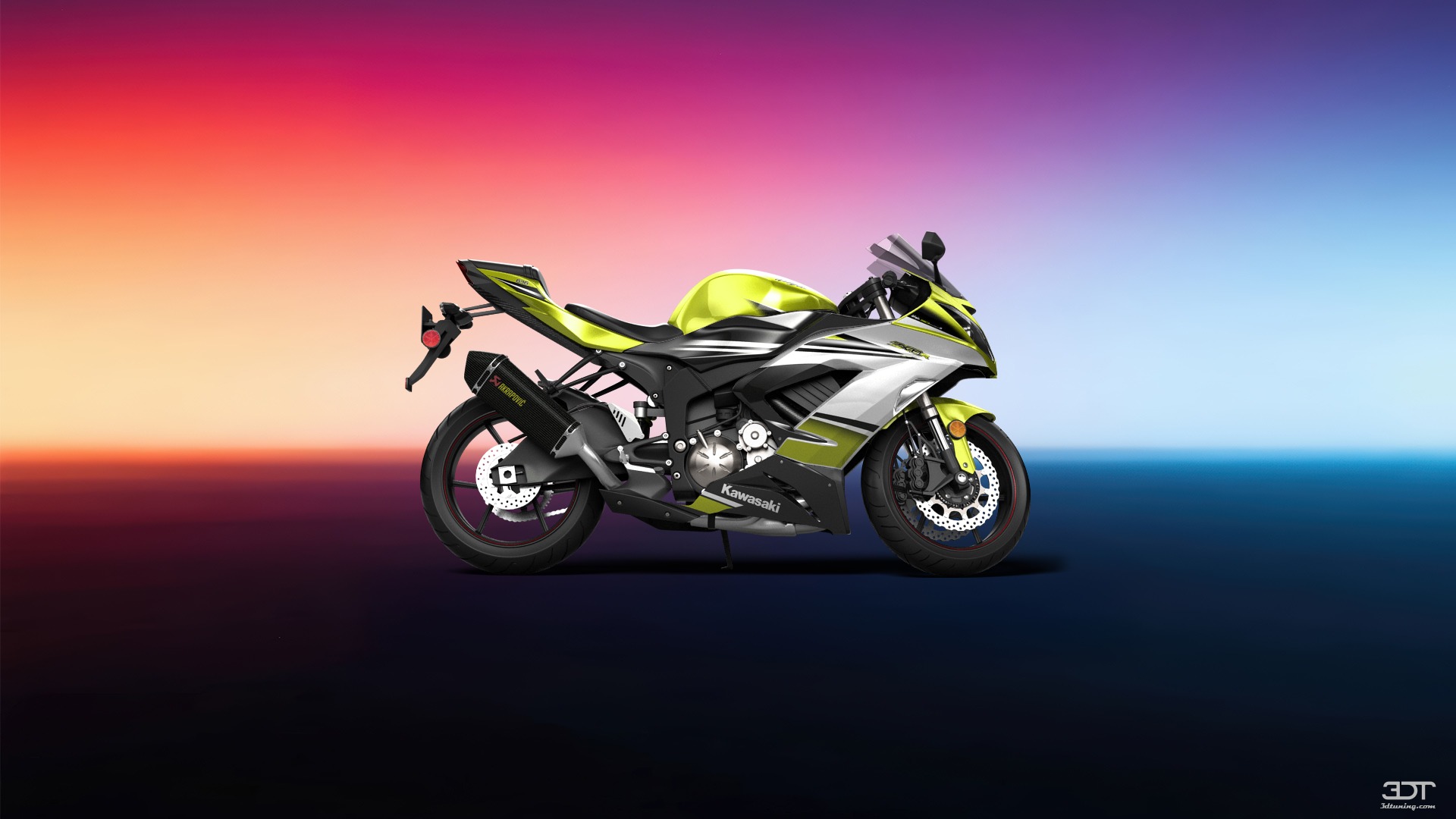 Kawasaki Ninja ZX 6R Sport Bike 2015 tuning