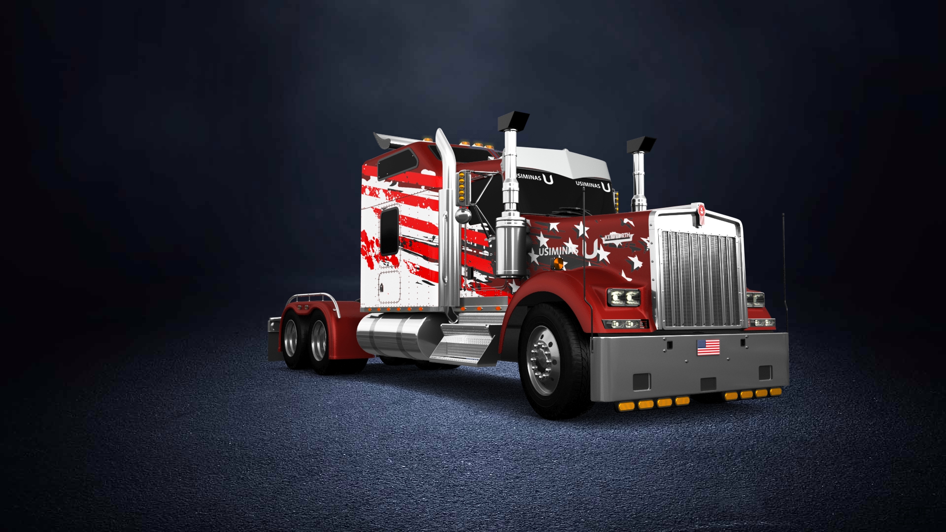 Kenworth W900 Sleeper Cab Truck 2015 tuning