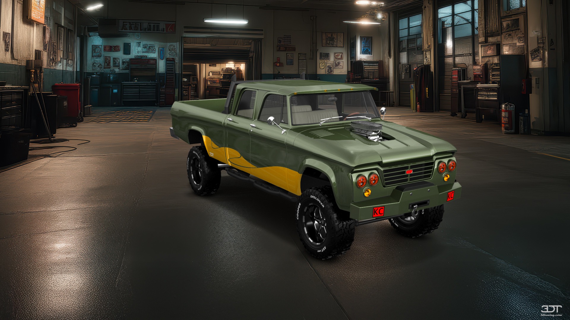 Dodge Power Wagon 4 Door pickup truck 1964 tuning