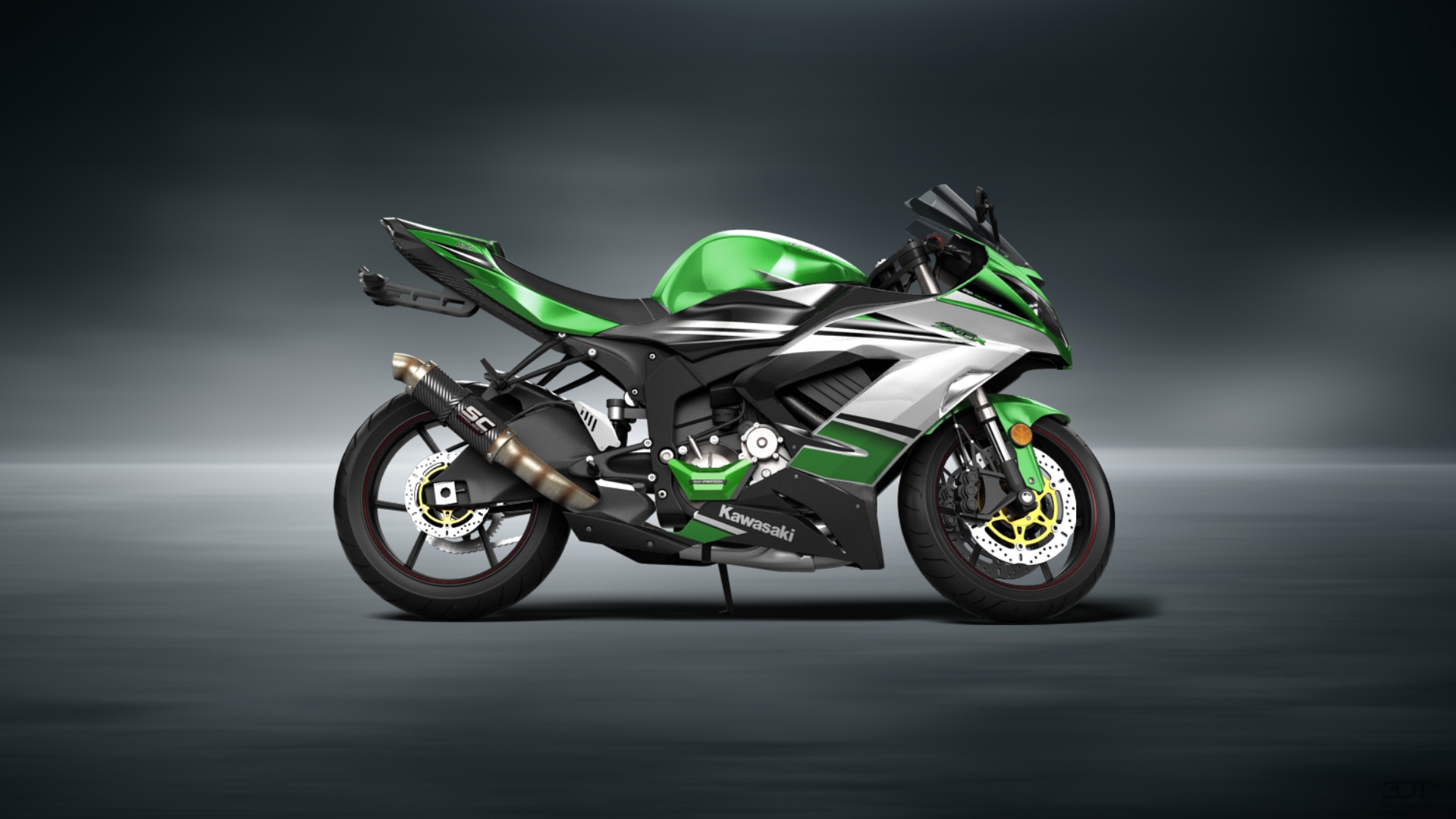 Kawasaki Ninja ZX 6R Sport Bike 2015 tuning