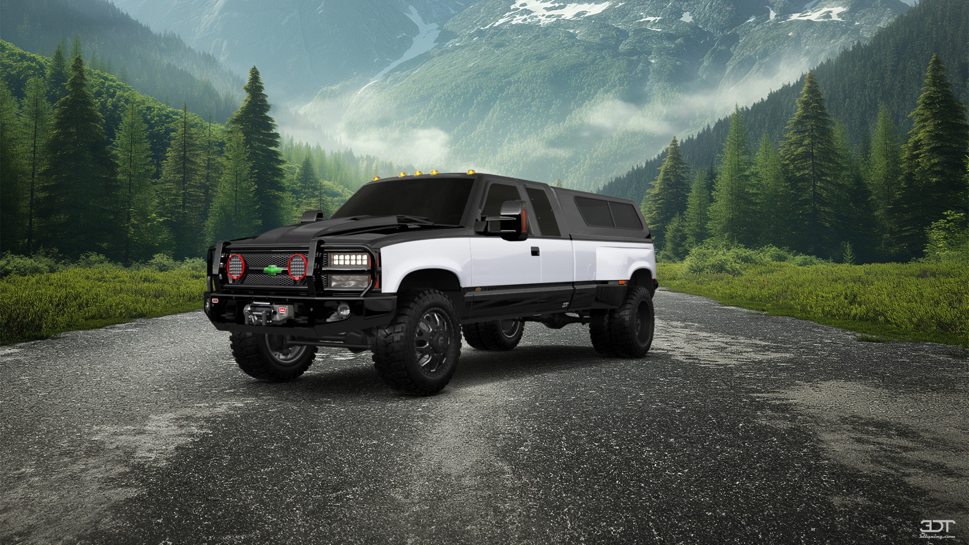 Chevrolet K3500 Extended Cab Pickup Truck 1988