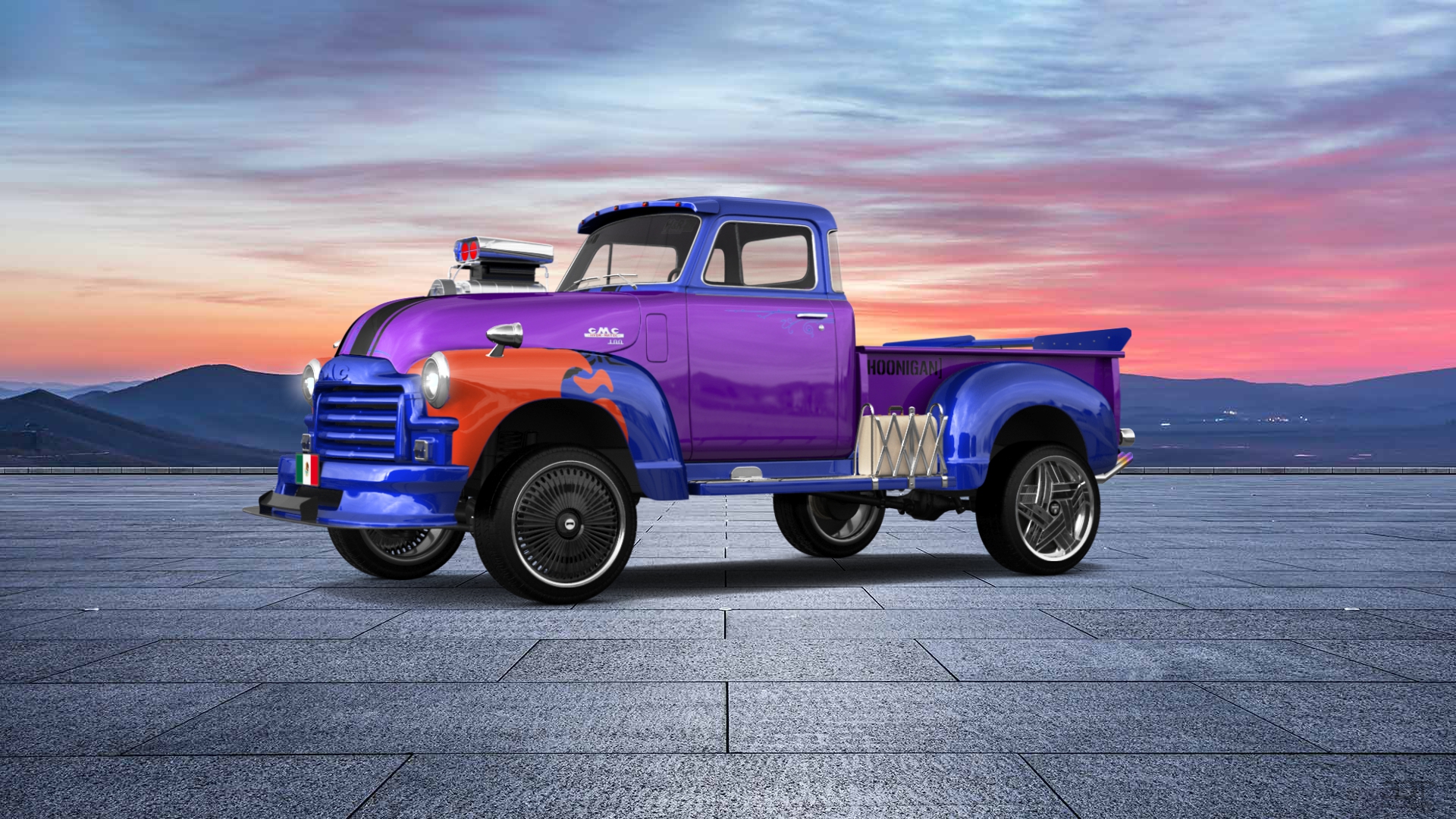 GMC 100 Stepside 2 Door pickup truck 1954 tuning