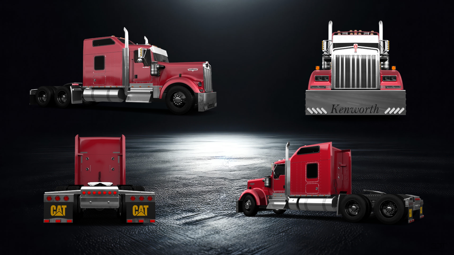 Kenworth W900 Sleeper Cab Truck 2015
