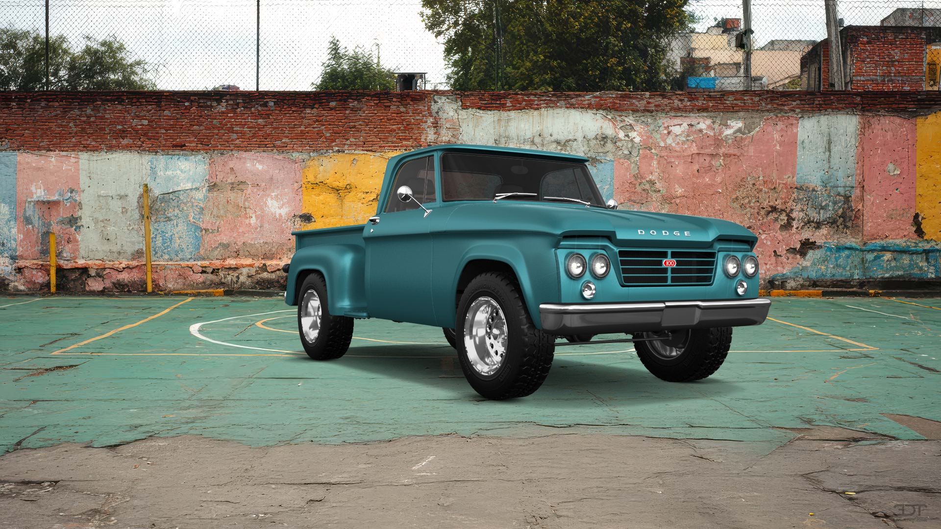 Dodge D-100 Stepside 2 Door pickup truck 1961 tuning