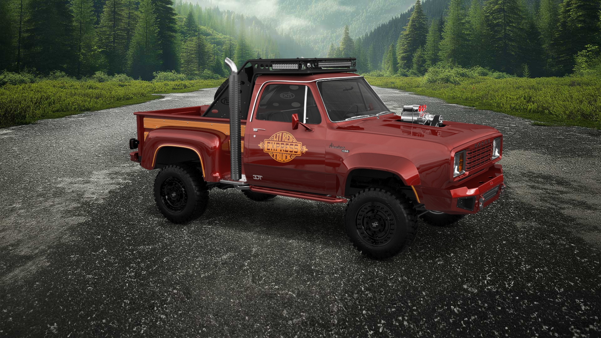 Dodge Lil Red Express 2 Door pickup truck 1978