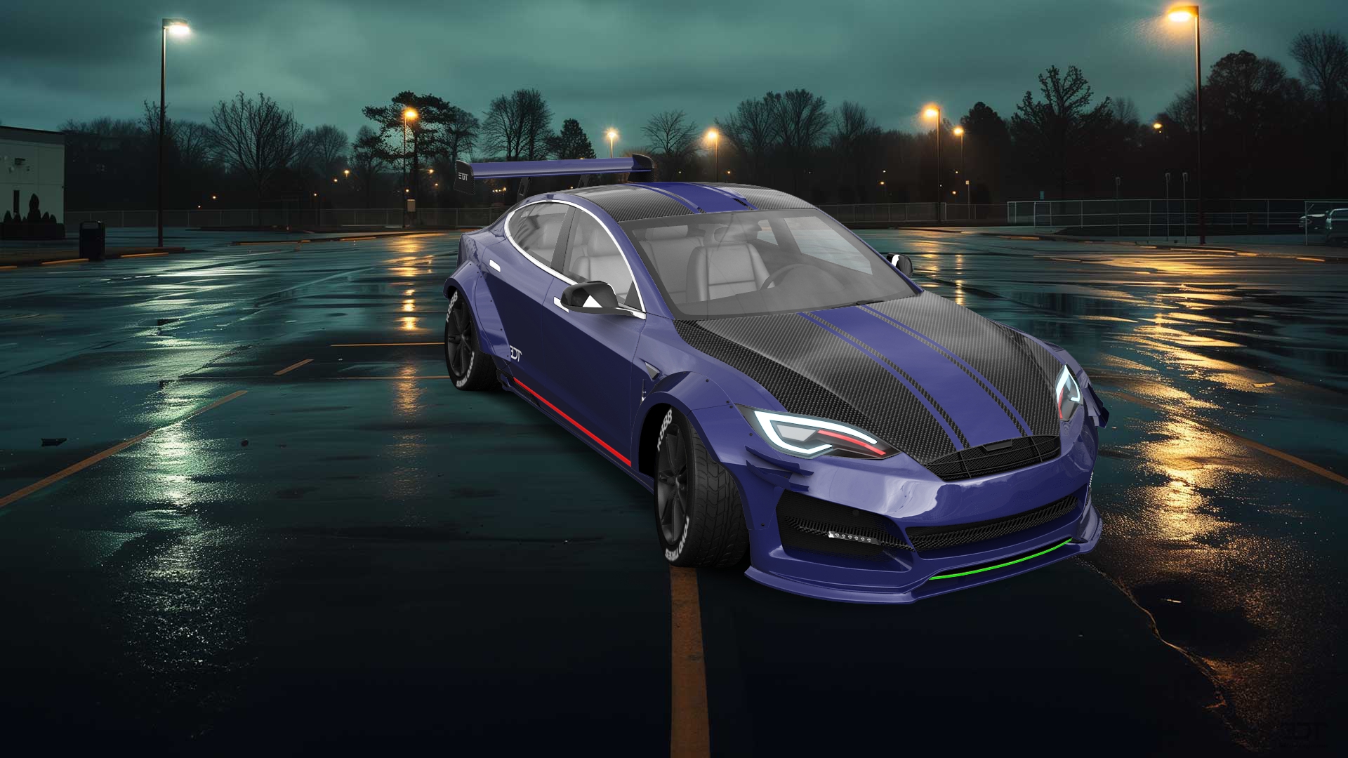 Tesla Model S 5 Door Liftback 2013 tuning