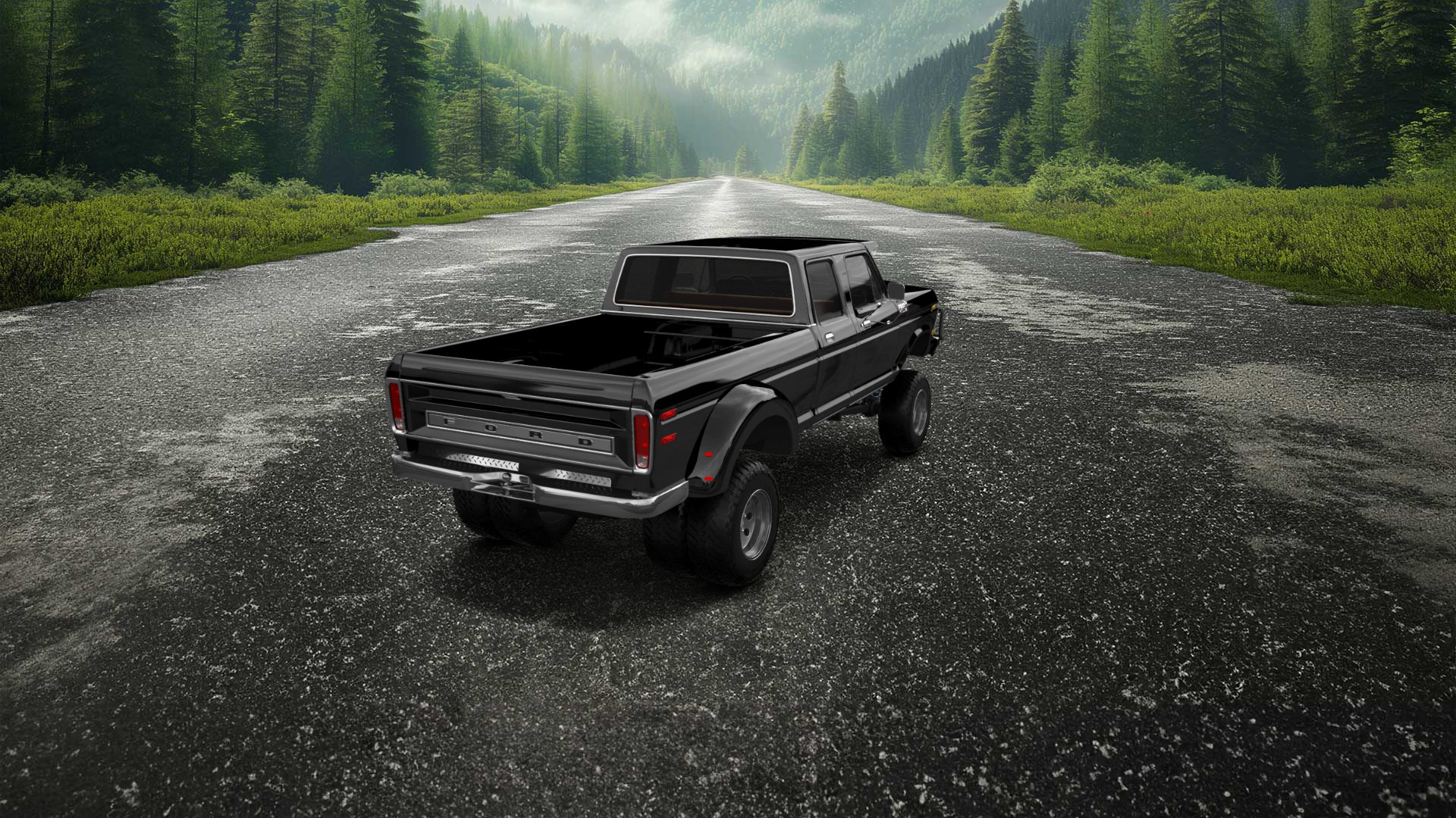 Ford F-350 Dually 4 Door pickup truck 1973